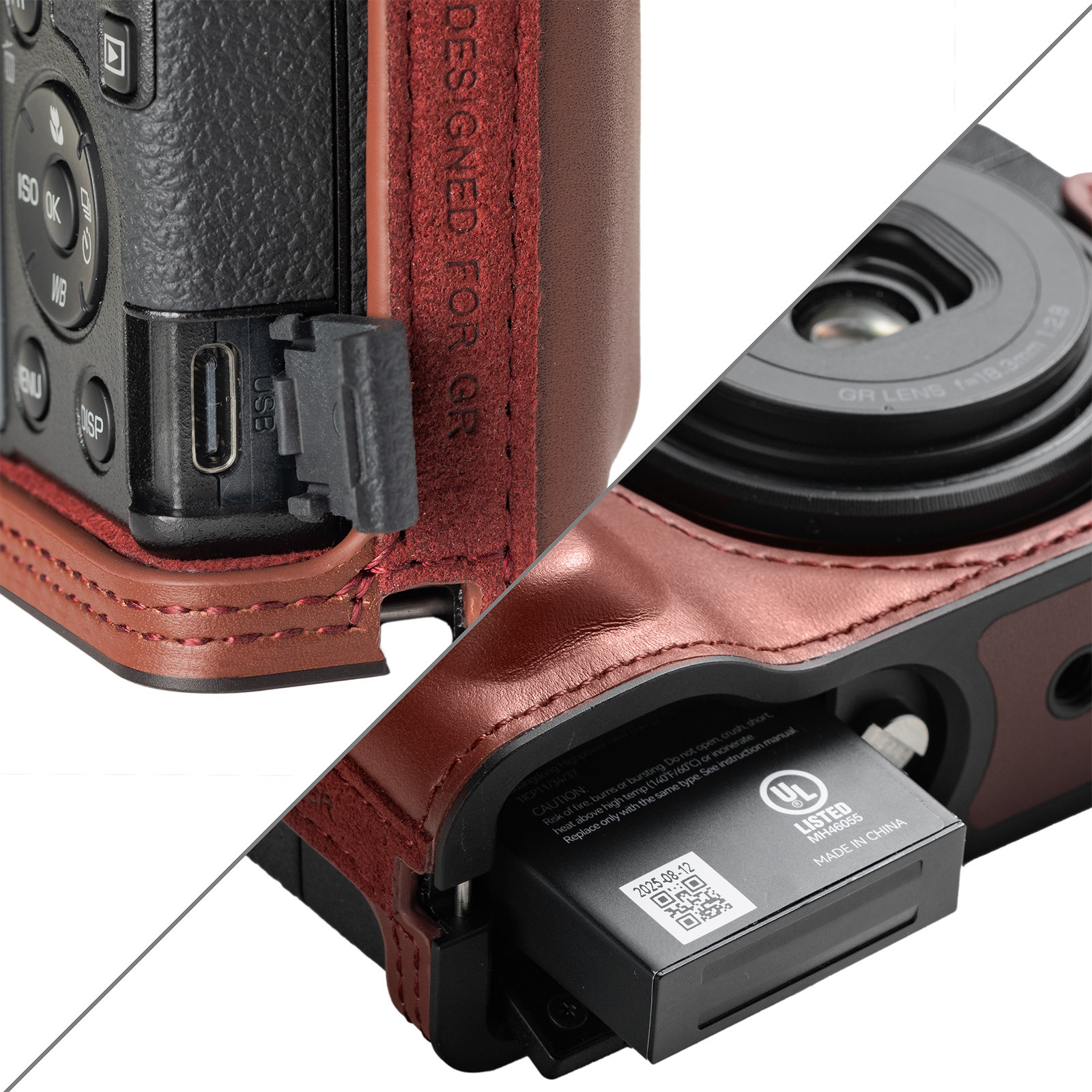 SmallRig Leather Case Kit for RICOH GR IV / GR III / GR IIIx / GR III HDF / GR IIIx HDF (Red) 5678