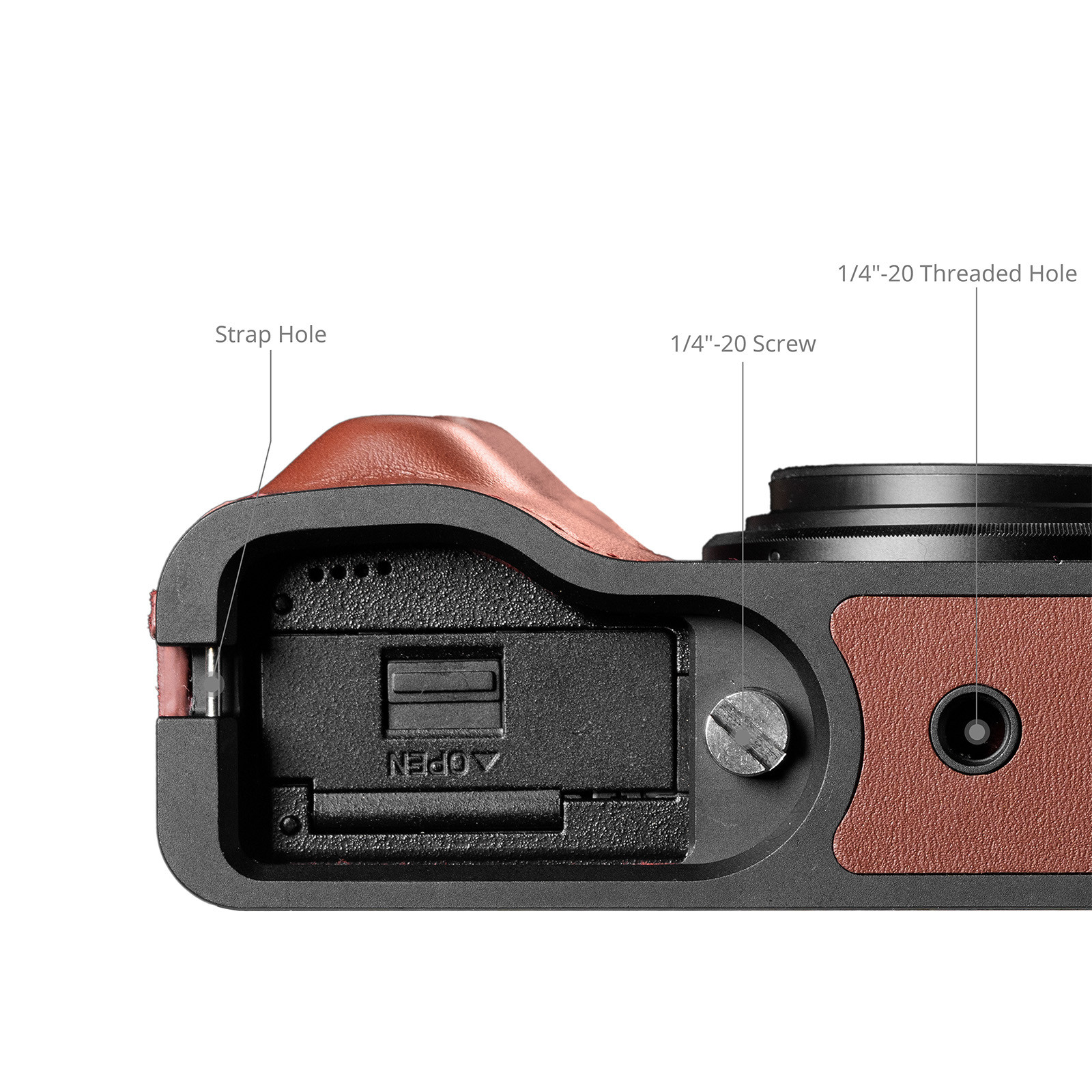 SmallRig Leather Case Kit for RICOH GR IV / GR III / GR IIIx / GR III HDF / GR IIIx HDF (Red) 5678