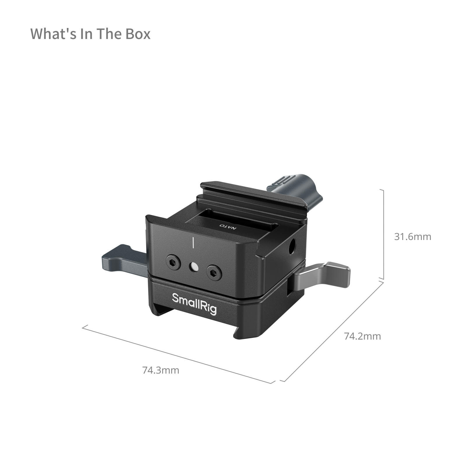 SmallRig V-Mount Battery Mount Plate Kit for Arca-Swiss Plate / NATO Rail 5690