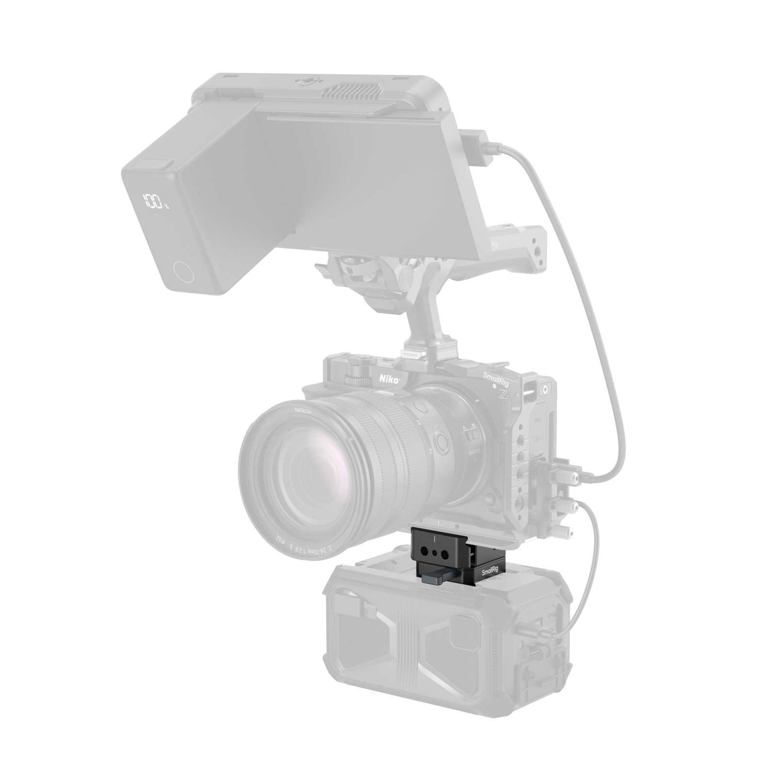 SmallRig V-Mount Battery Mount Plate Kit for Arca-Swiss Plate / NATO Rail 5690