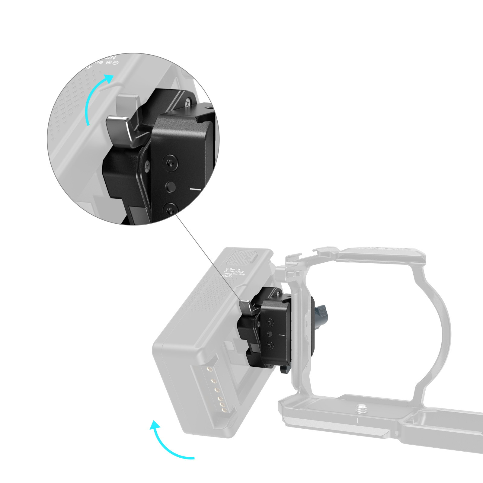 SmallRig V-Mount Battery Mount Plate Kit for Arca-Swiss Plate / NATO Rail 5690