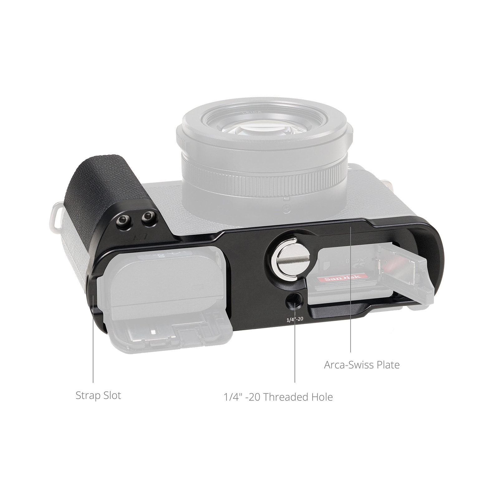 SmallRig L-Shaped Mount Plate Handle for Panasonic LUMIX L10 (Black) 5700