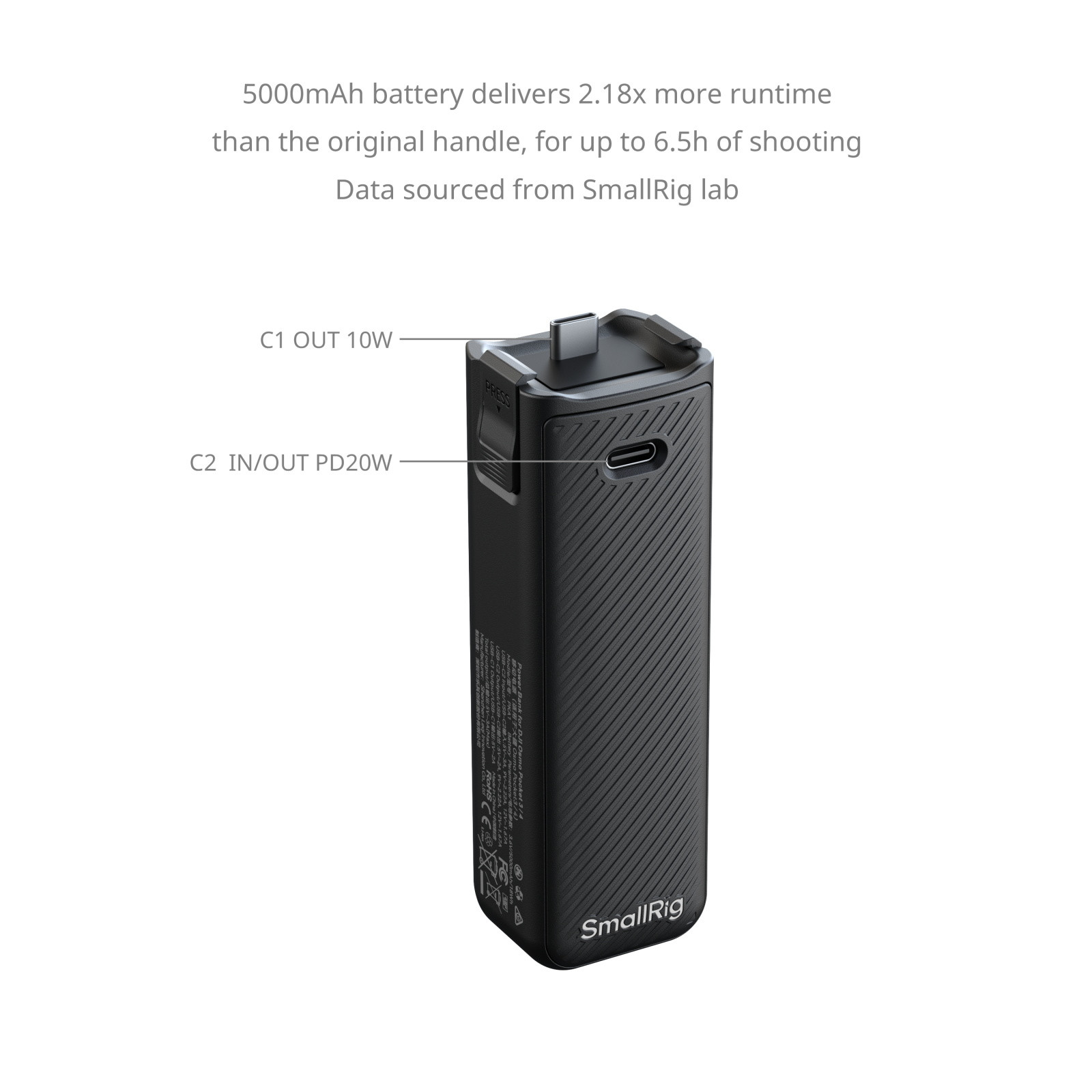 SmallRig Power Bank for DJI Osmo Pocket 3 / 4 5705
