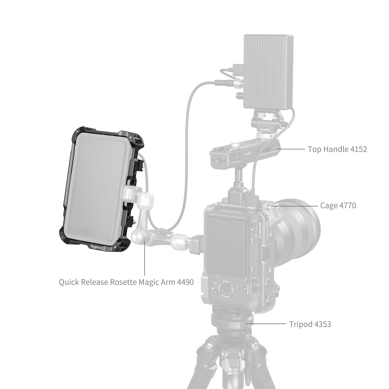 SmallRig Monitor Cage Kit for Atomos Ninja TX 5708