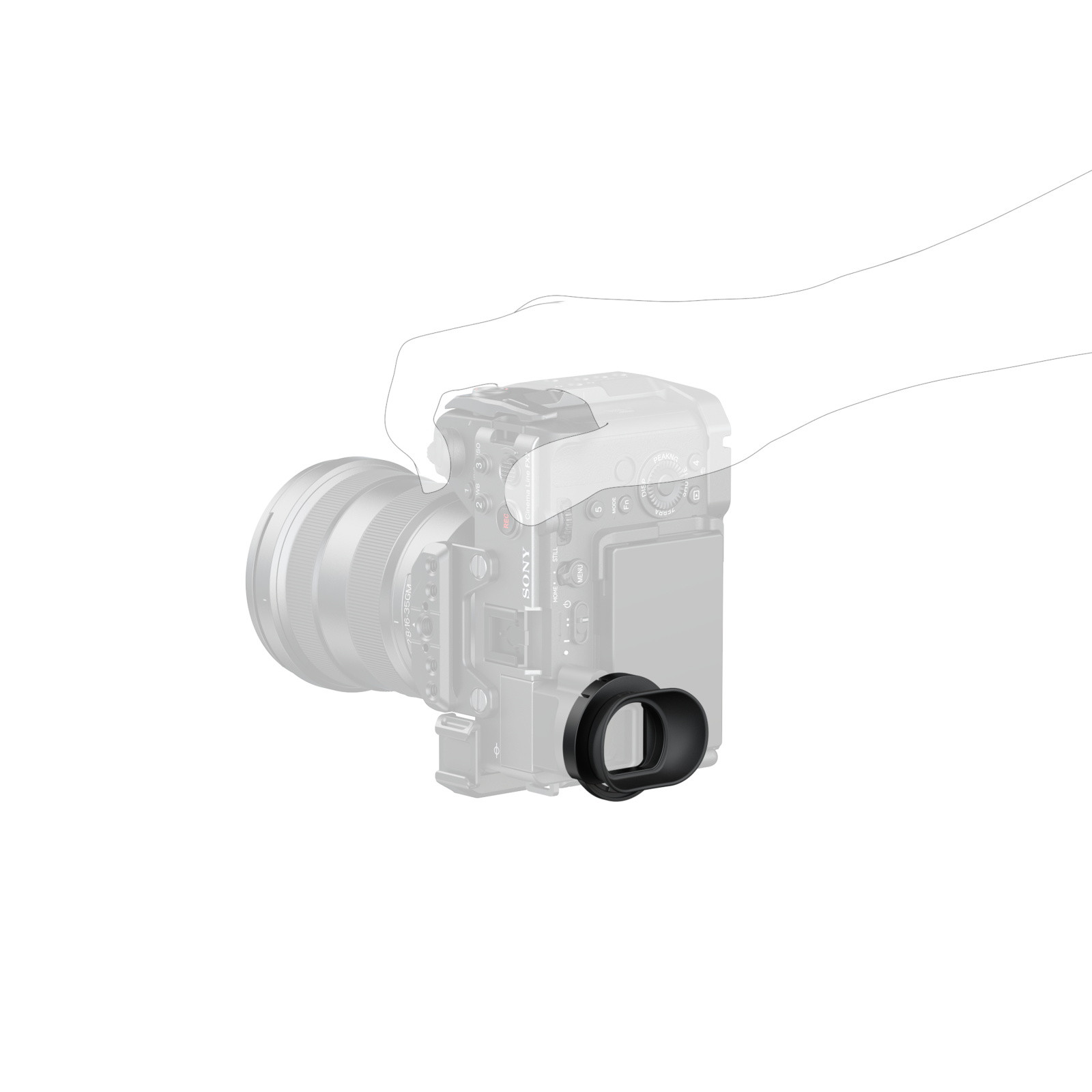 SmallRig Horizontal-to-Vertical Camera Viewfinder Eyecup for Sony FX2 5713