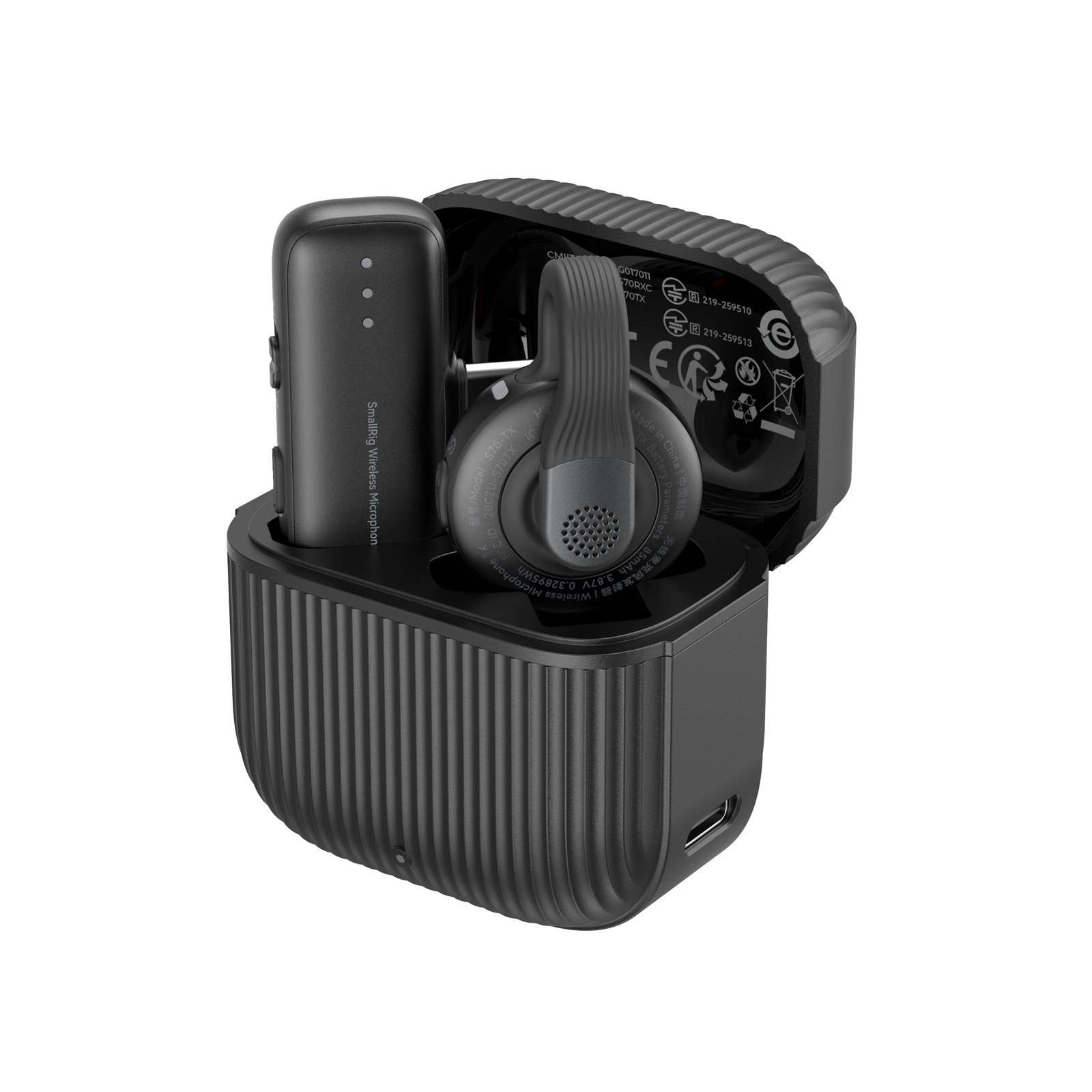 SmallRig S70-C1 Wireless Microphone with USB-C Adapter for Phones (Black) 5718