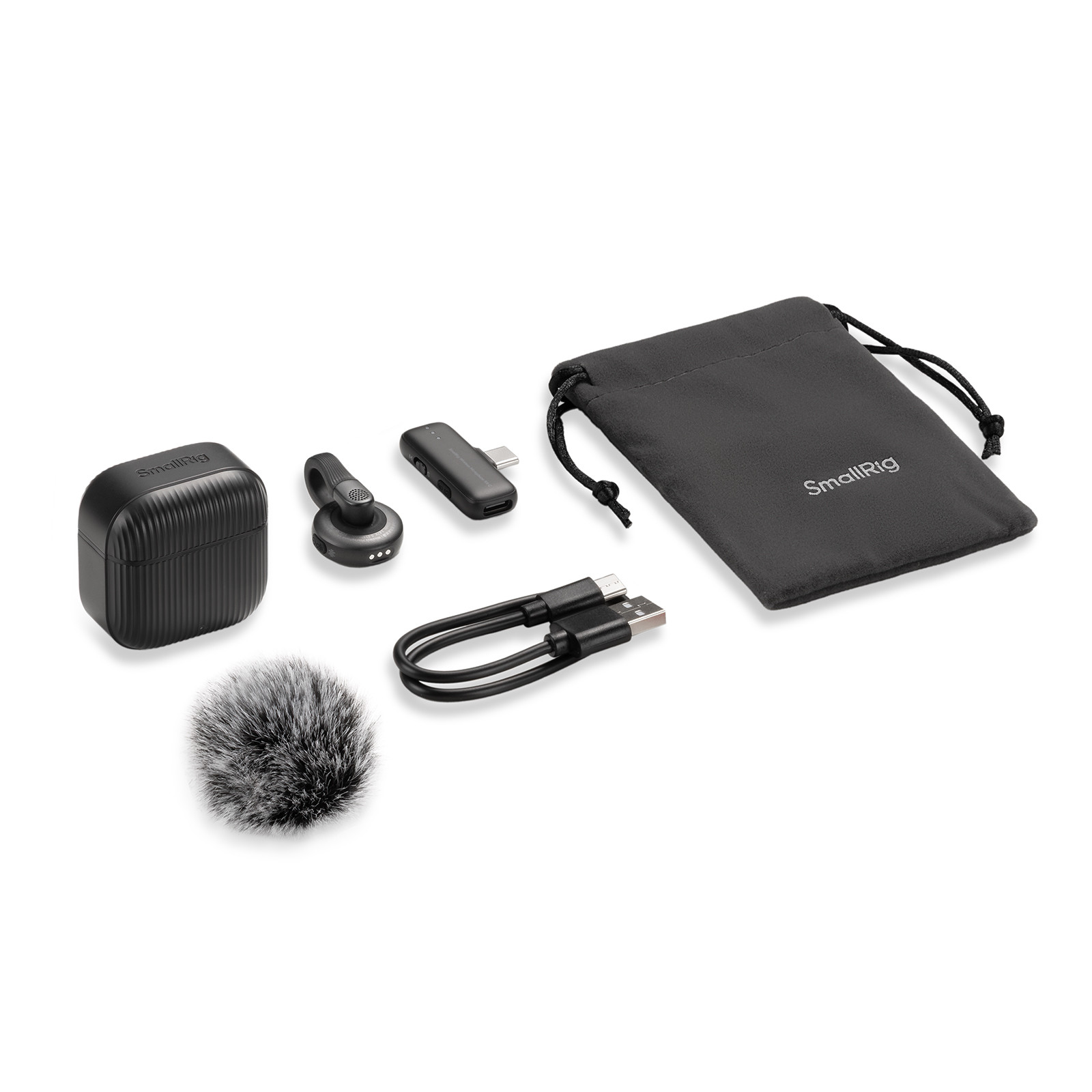 SmallRig S70-C1 Wireless Microphone with USB-C Adapter for Phones (Black) 5718