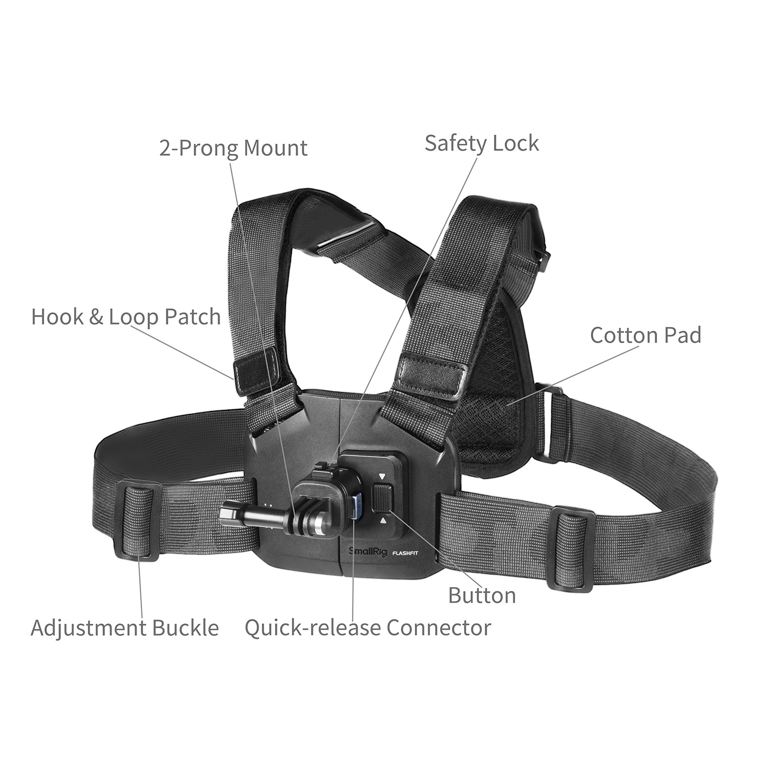 SmallRig Quick Release Chest Strap Mount for Action Cameras 5720