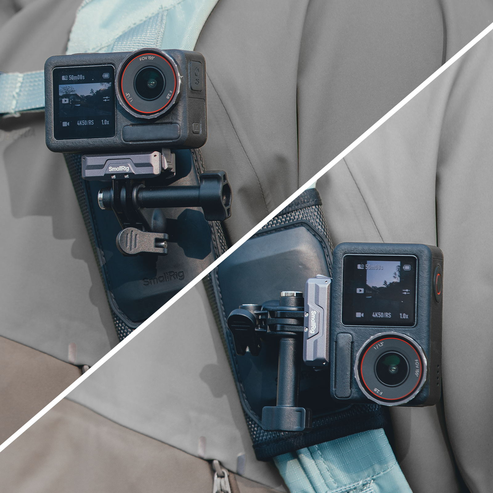 SmallRig Hook and Loop Backpack Strap Mount for Action Cameras 5721