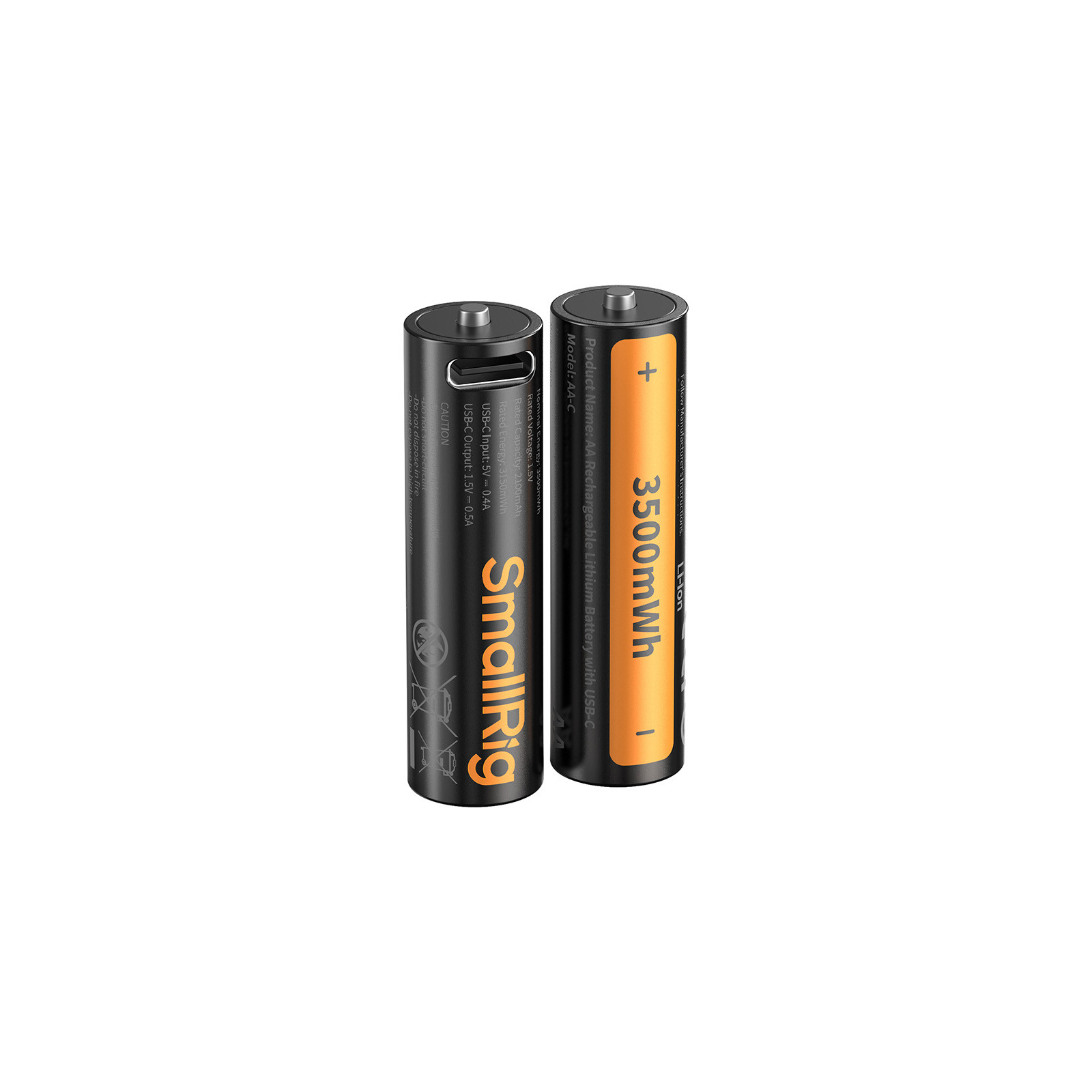 SmallRig AA Rechargeable Lithium Battery with USB-C 5768