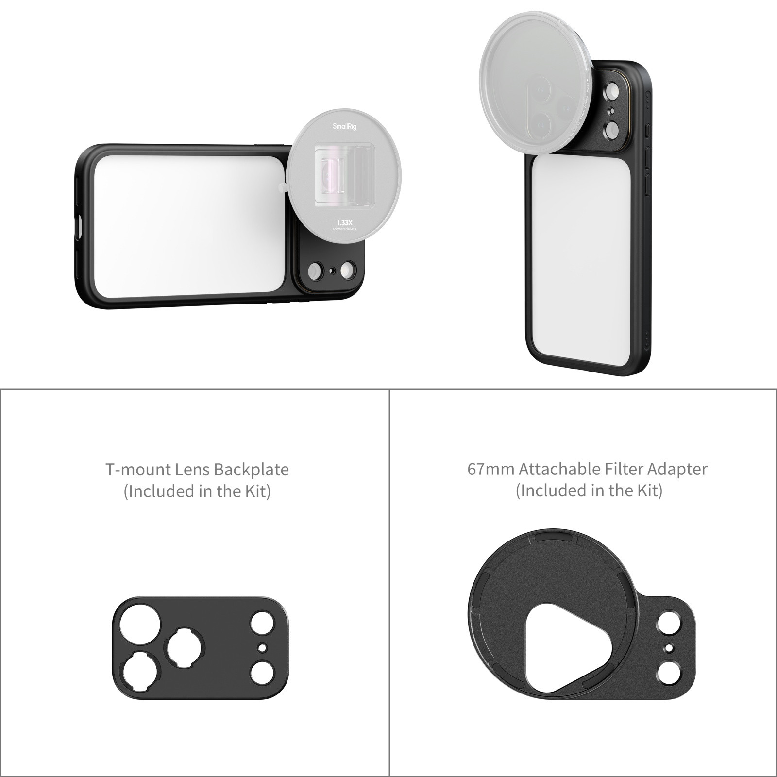 SmallRig FilMov Lightweight Photography Bumper Case for iPhone 17 Pro Max (Black) 5793