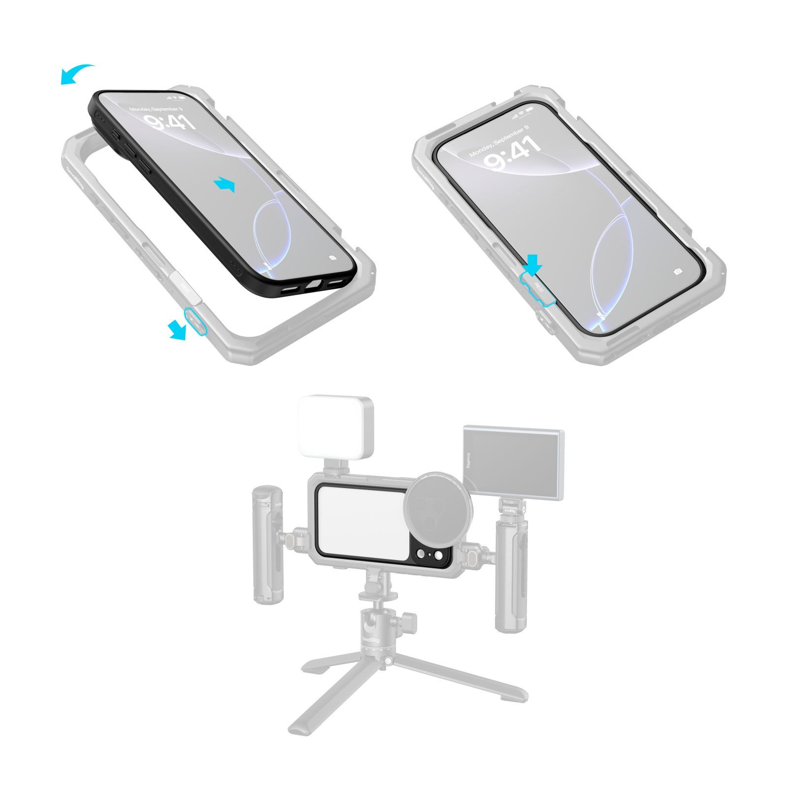 SmallRig FilMov Lightweight Photography Bumper Case for iPhone 17 Pro Max (Black) 5793