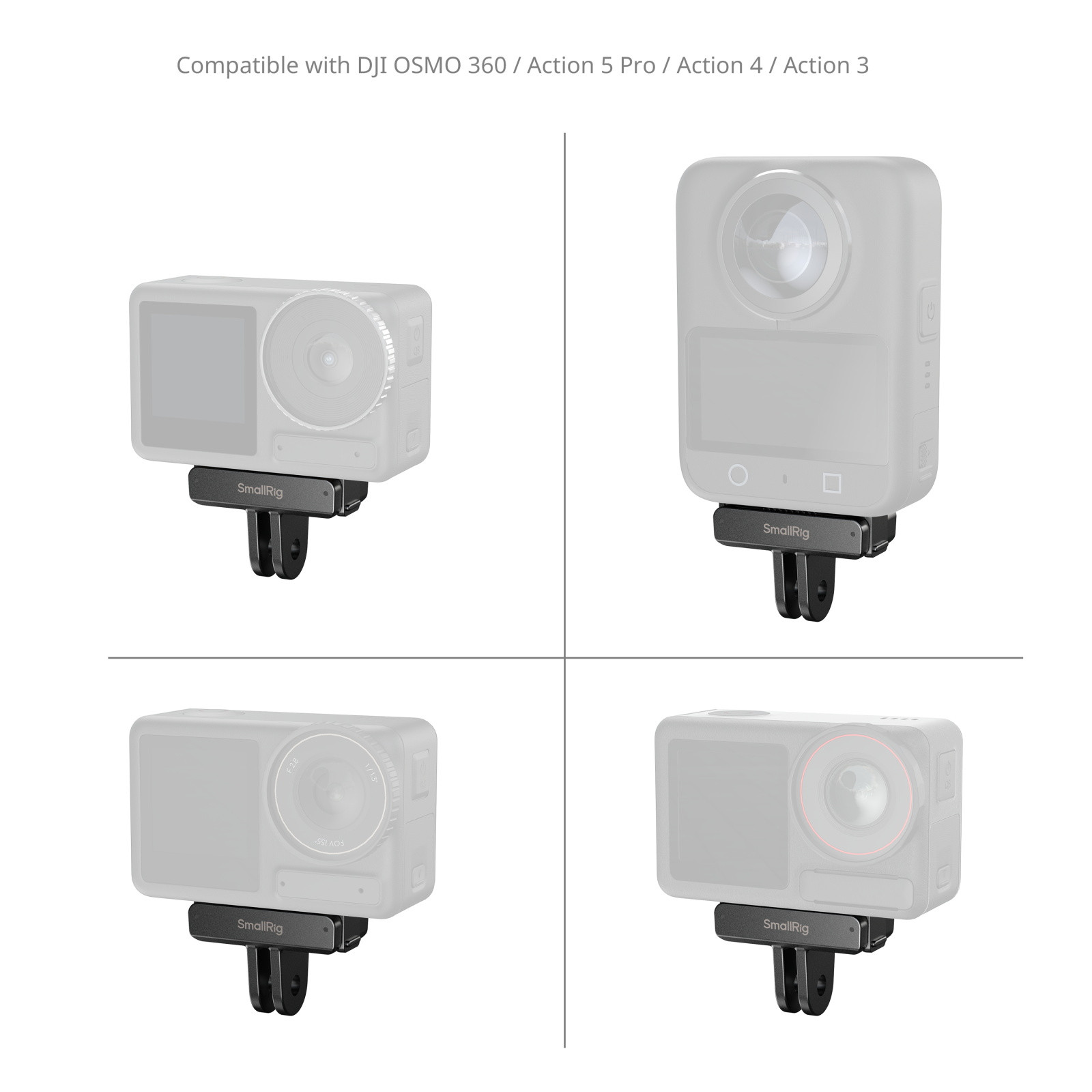 SmallRig Quick Release Mount Adapter for DJI Osmo 360 / Action 5 Pro / 4 / 3 5813