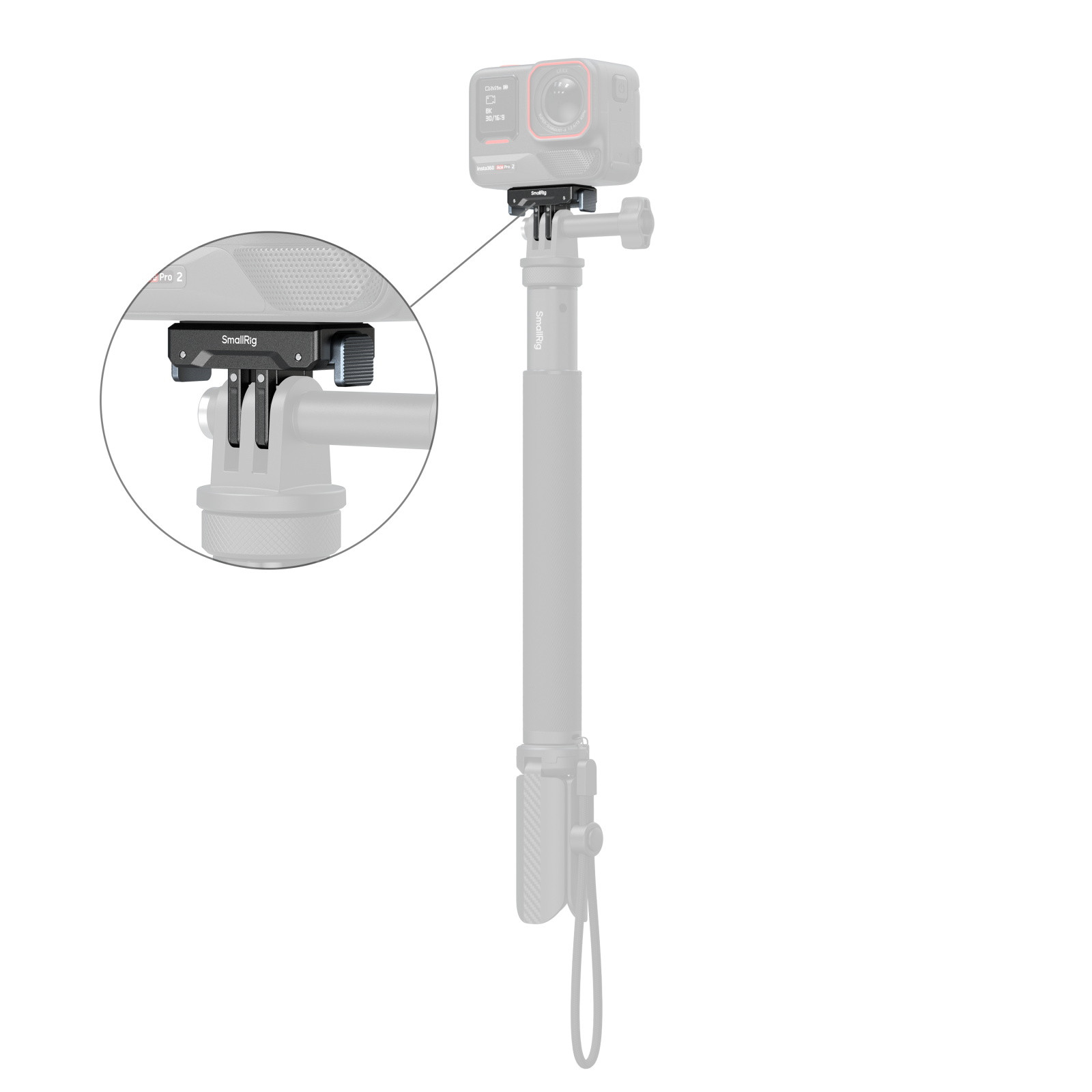 SmallRig Quick Release Mount Adapter for Insta360 X5 / X4 Air / Ace Pro 2 / Ace Pro / Ace 5814