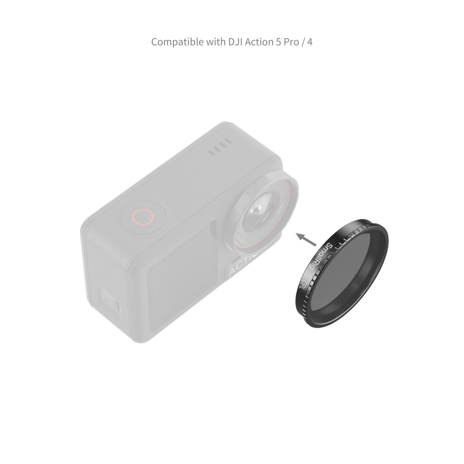 SmallRig Attachable CPL Filter for DJI Osmo Action 5 Pro / 4 5835