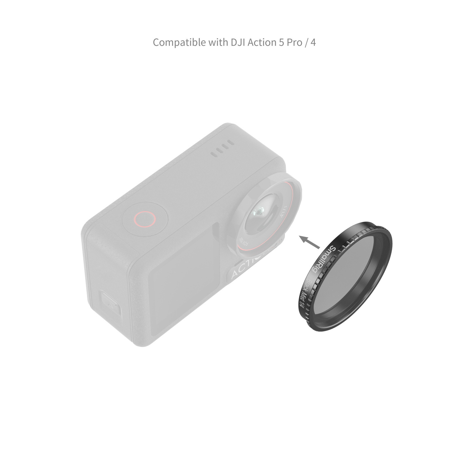 SmallRig Attachable 1/4 Effect Black Mist Filter for DJI Osmo Action 5 Pro / 4 5836