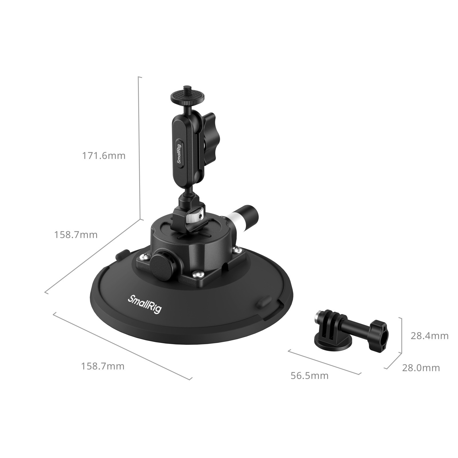 SmallRig 6" Suction Cup Mount for Action Cameras 5856