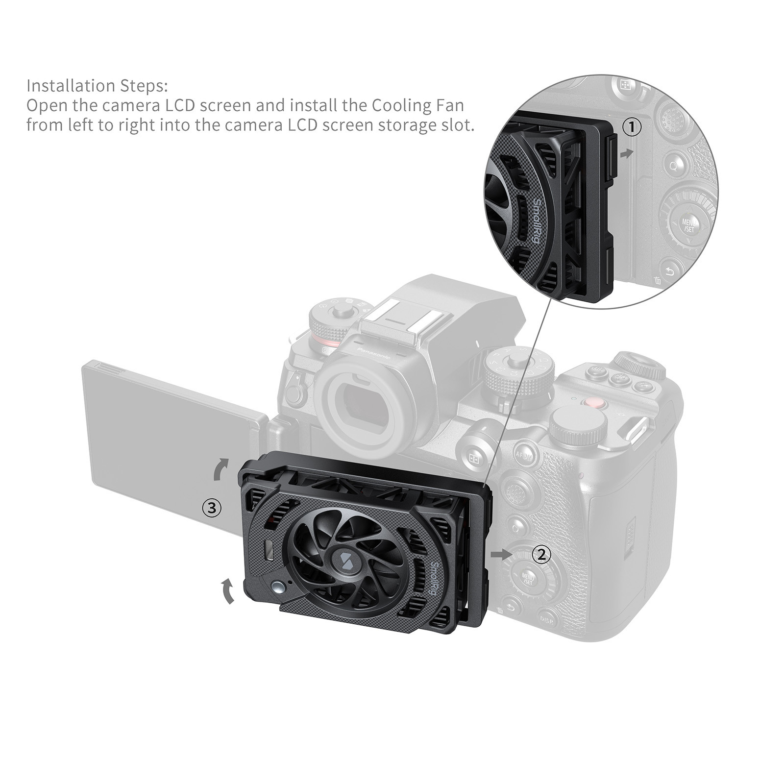 SmallRig Cooling Fan for Panasonic LUMIX S1 II / S1 IIE / S1R II 5875