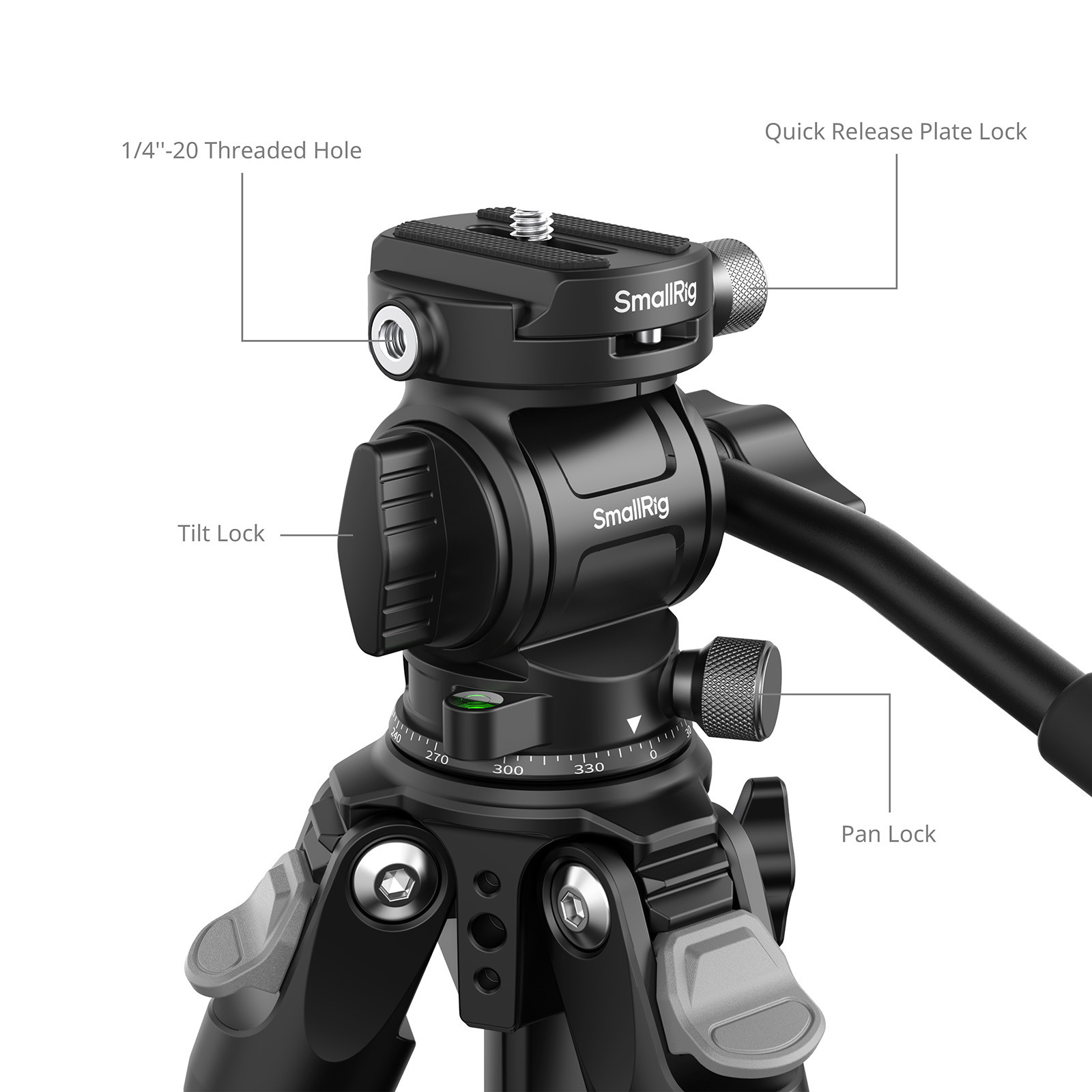 SmallRig Portable Travel Video Carbon Fiber Tripod 5877