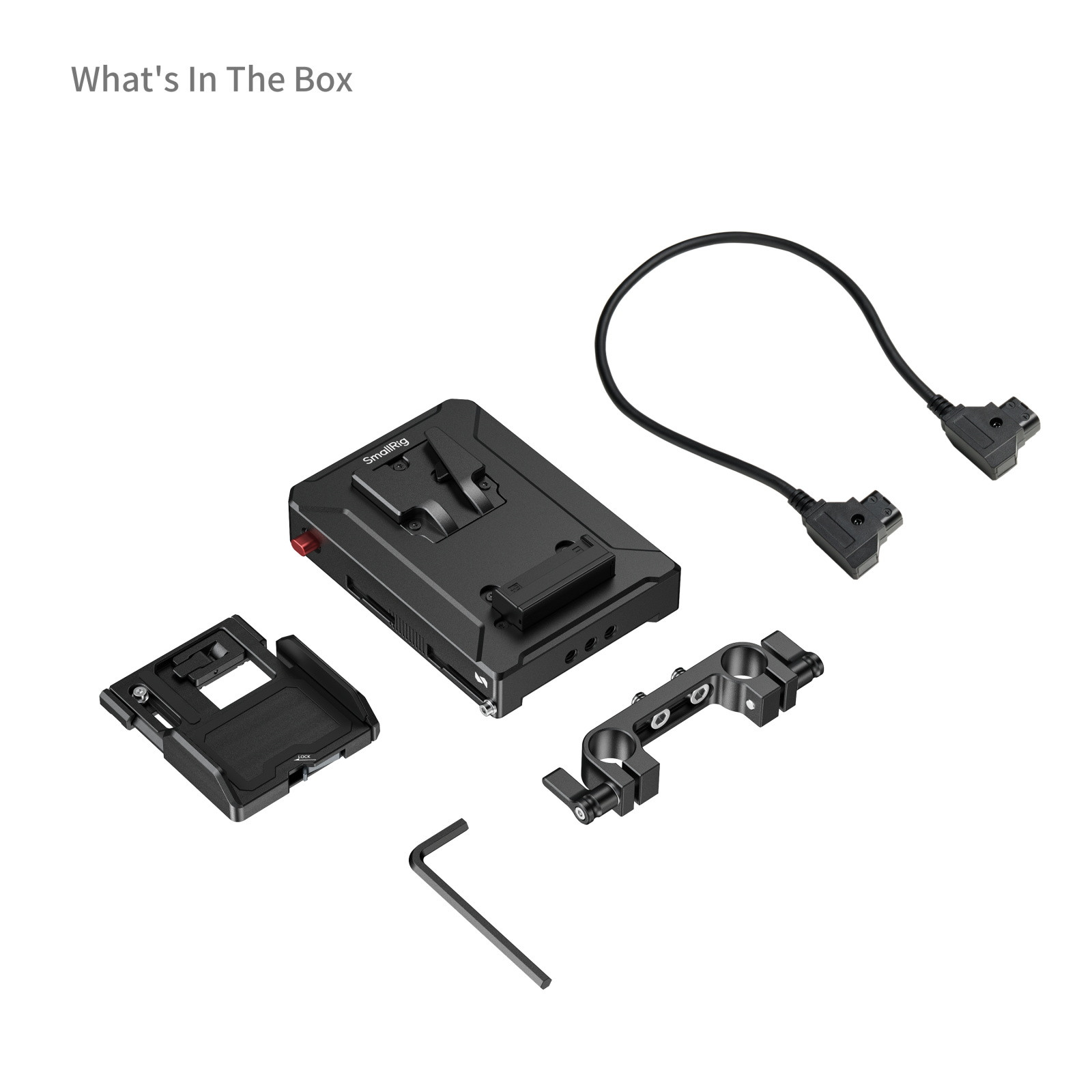 SmallRig Intelligent Power Management V-Mount Battery Mount Plate with 15mm Dual Rod Clamp 5881