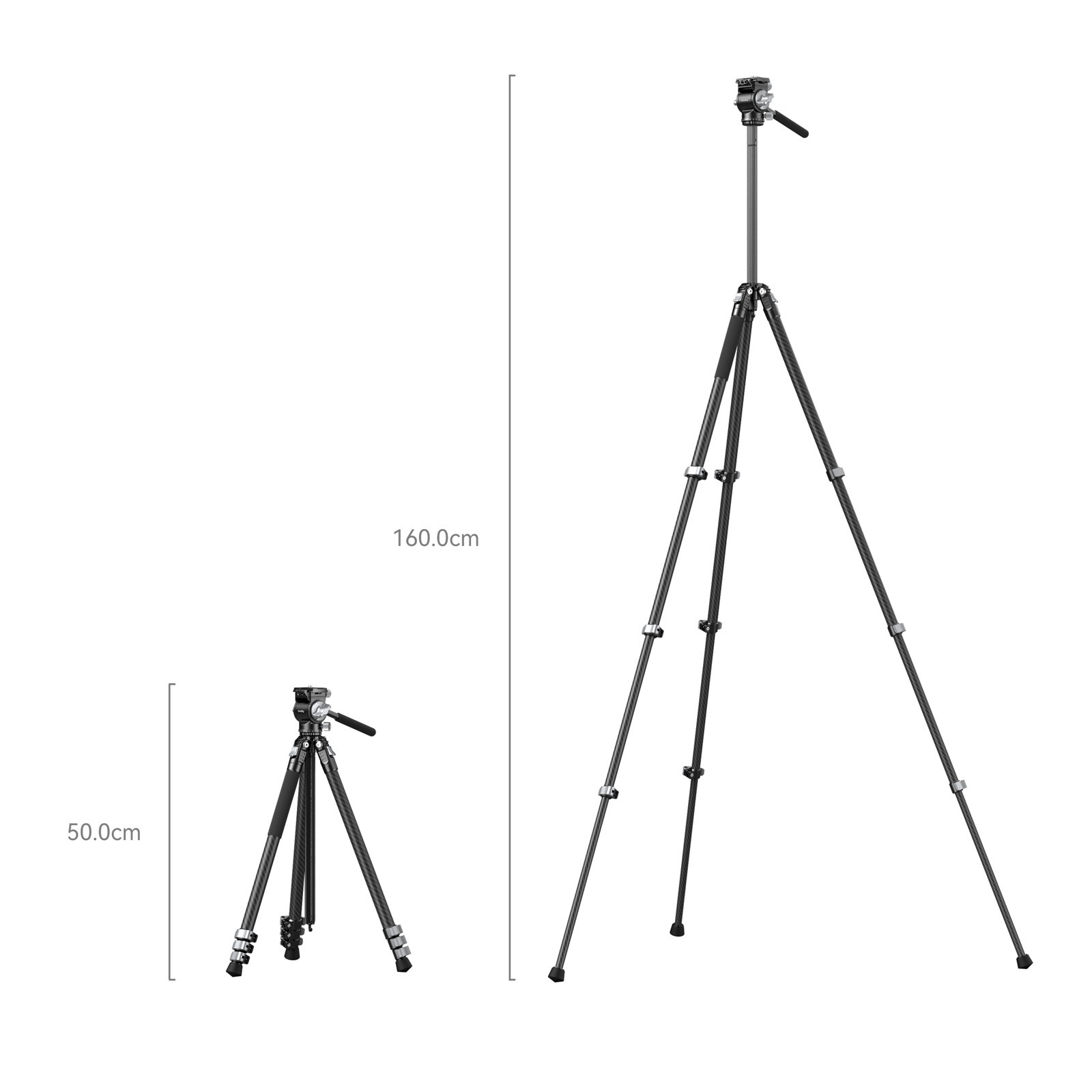 SmallRig Portable Carbon Fiber Tripod for Action Cameras 5885