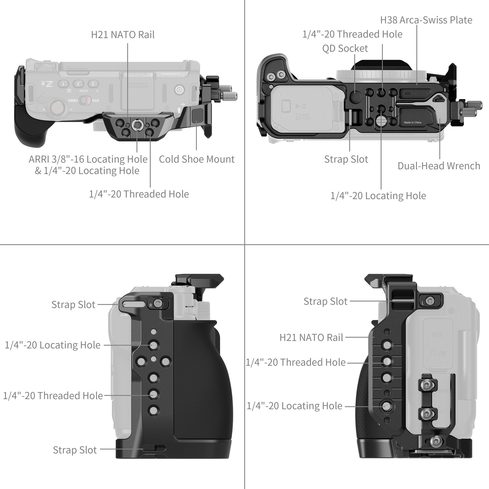 SmallRig "HawkLock" Quick Release Cage for Nikon ZR 5904