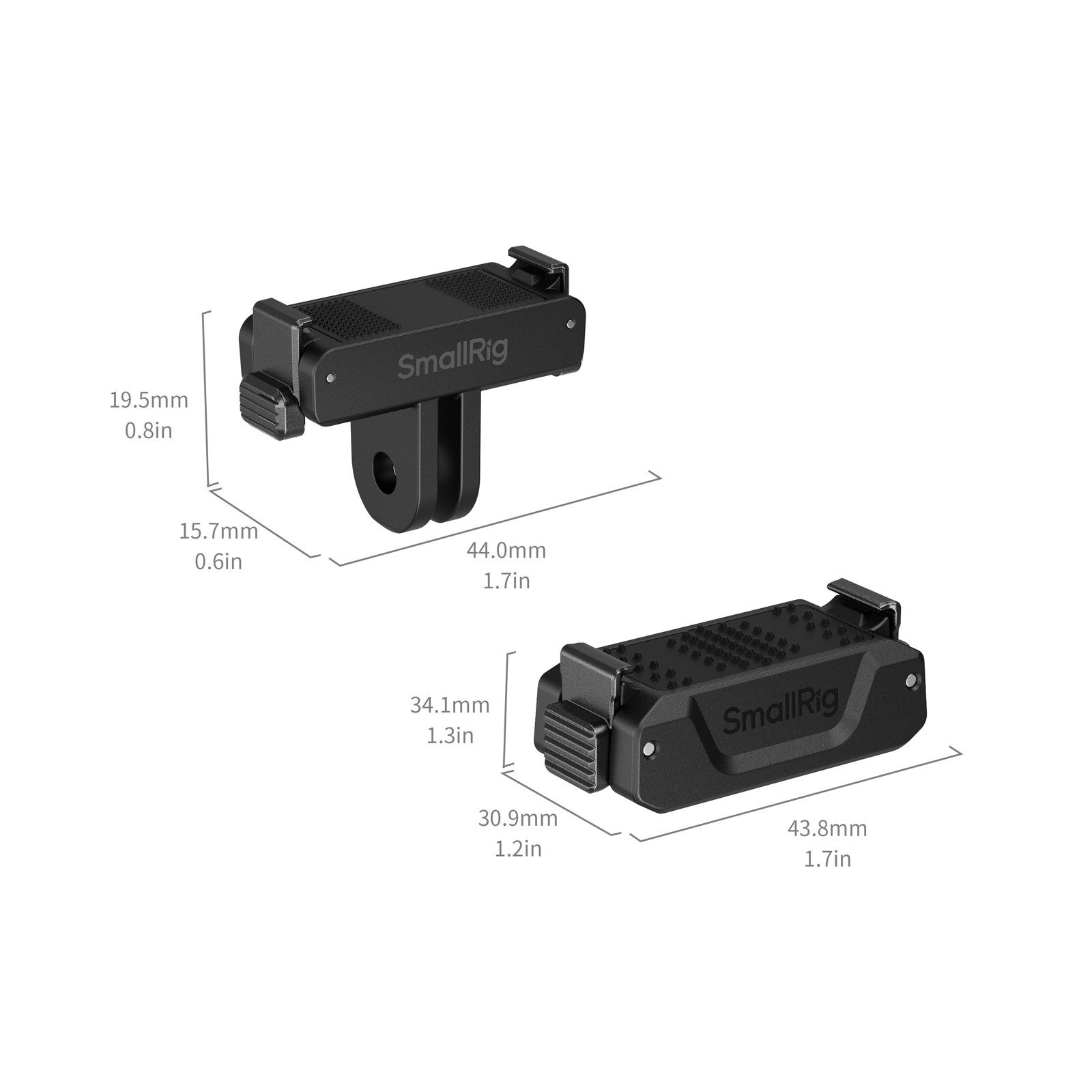 SmallRig Bidirectional Quick Release Folding Adapter Support with 2-Prong Mount and 1/4"-20 Threaded Hole 5918B