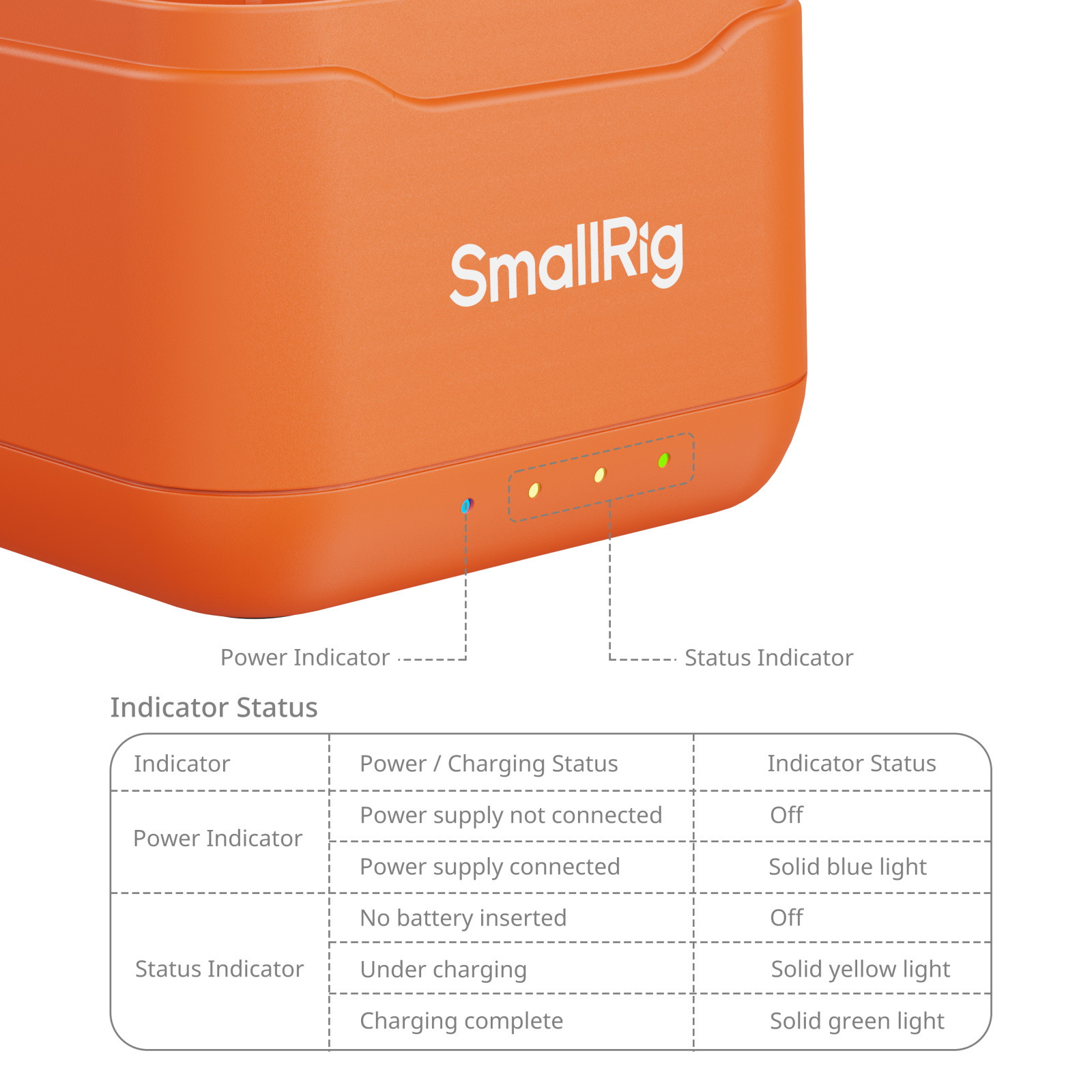 SmallRig Camera Battery Charger for DJI Action 6 / Action 5 Pro / Osmo 360 5921