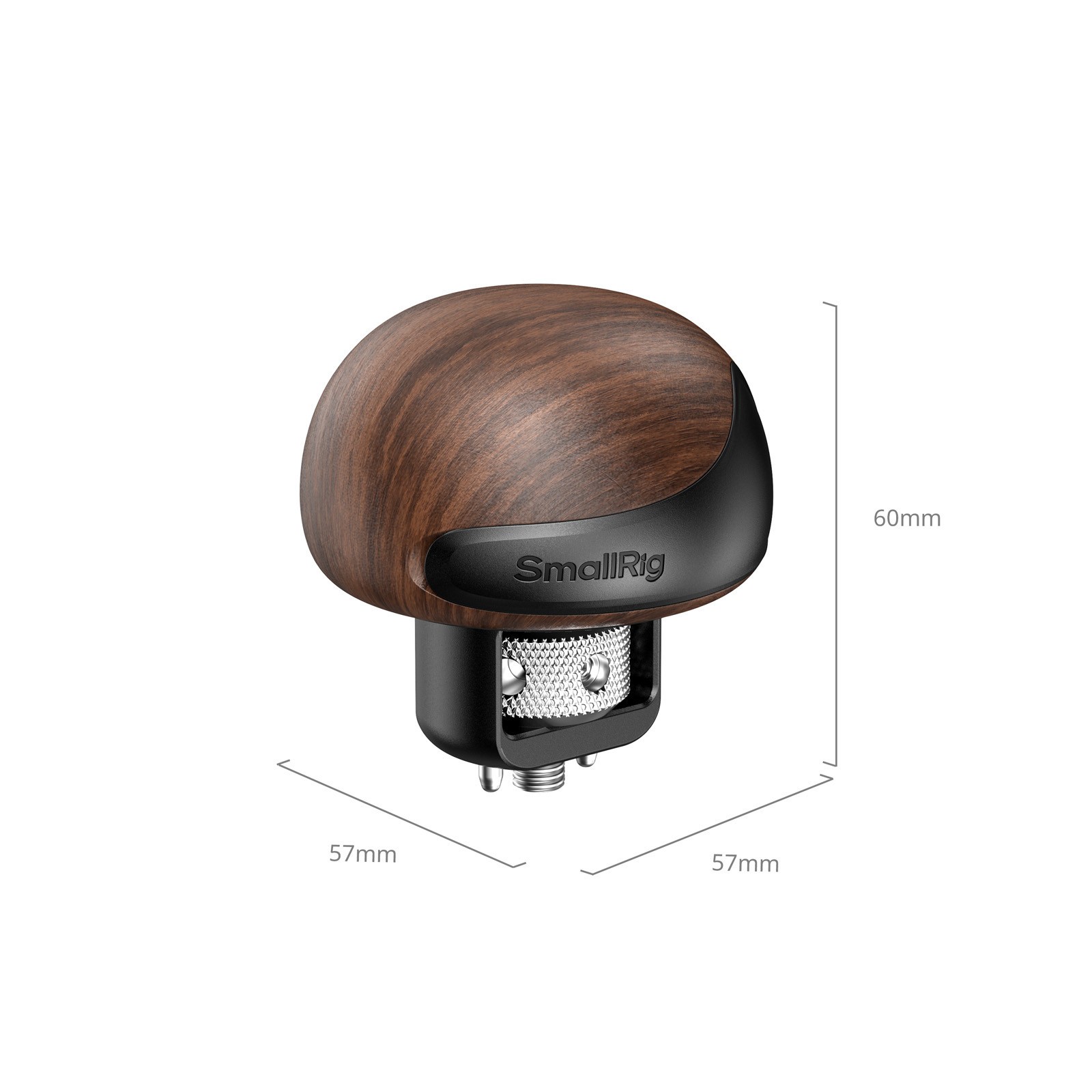 SmallRig mini Wooden Side Handle with 1/4''-20 Locating Screw 5926