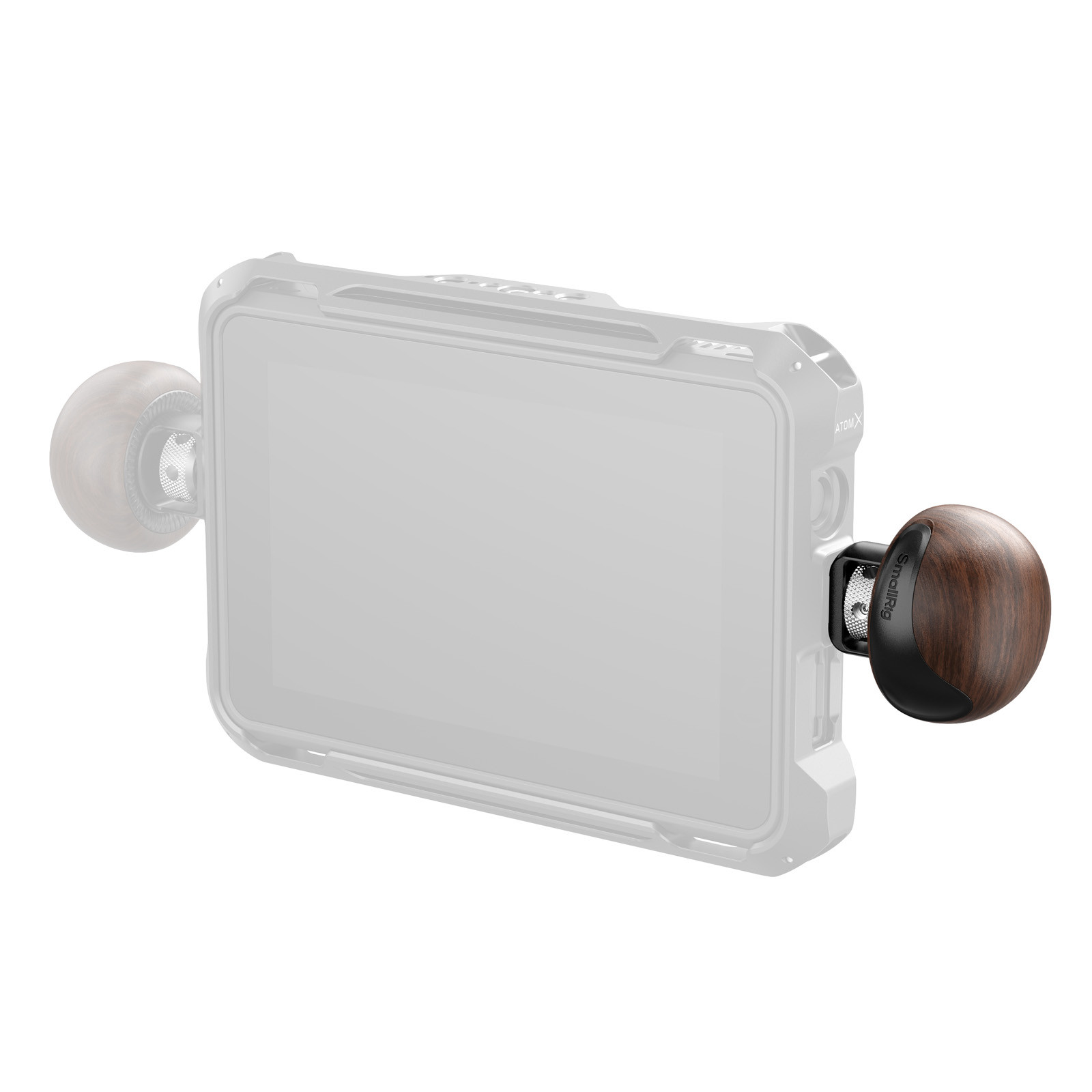 SmallRig mini Wooden Side Handle with 1/4''-20 Locating Screw 5926
