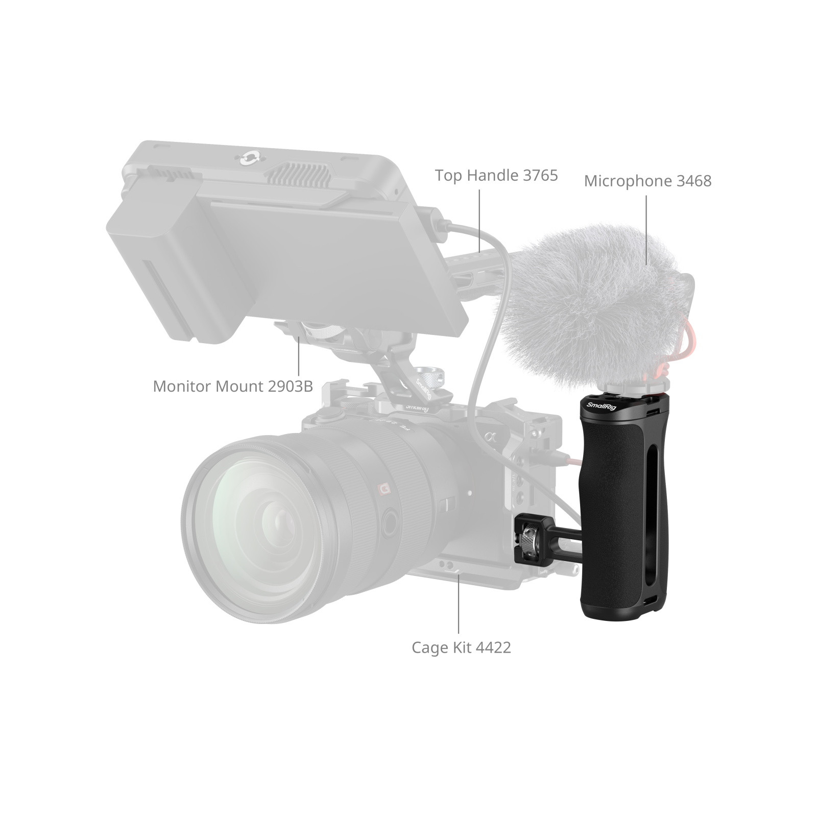 SmallRig Side Handle with 1/4''-20 Locating Screw 5950