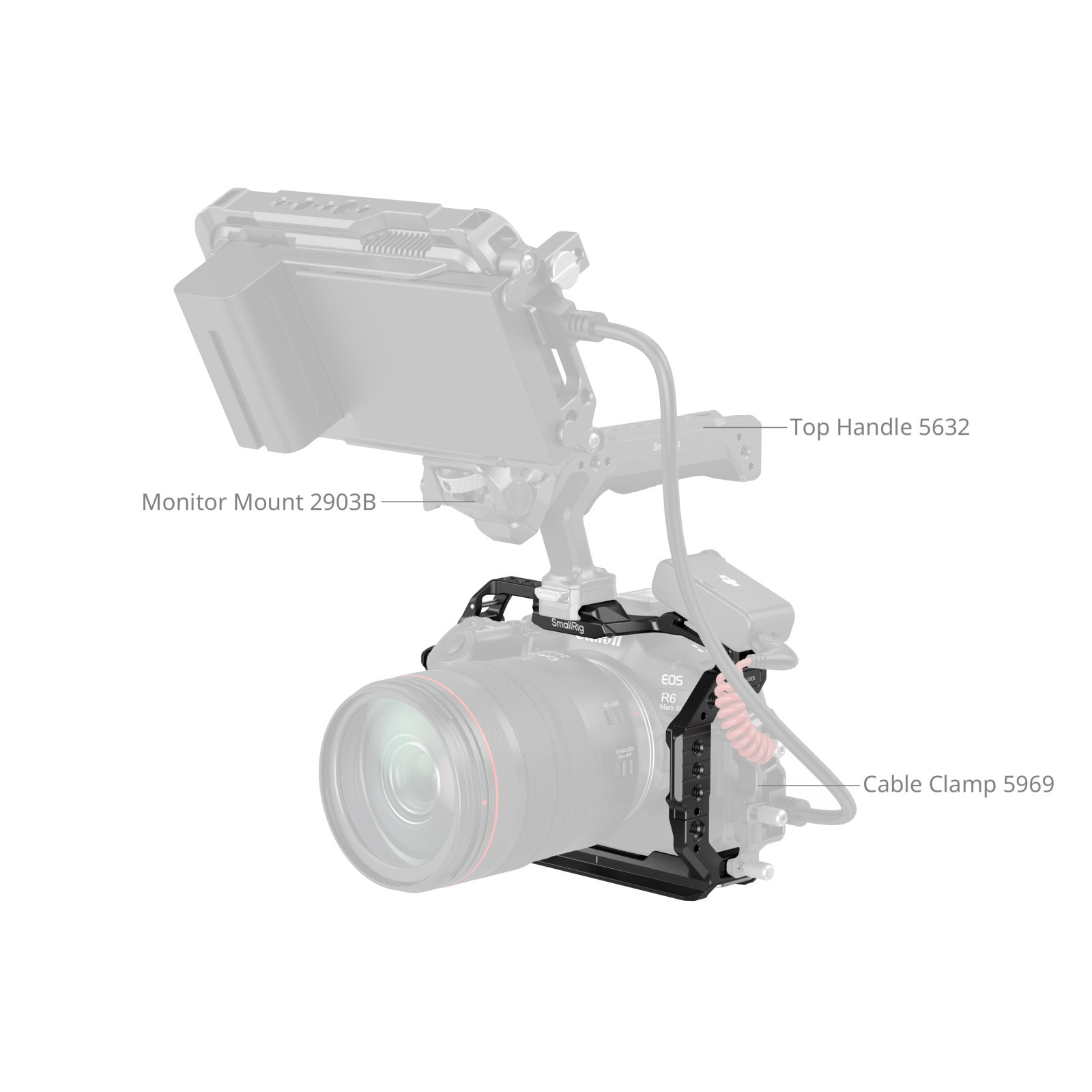 SmallRig "HawkLock" Quick Release Cage for Canon EOS R6 Mark III / R6 Mark II 5954