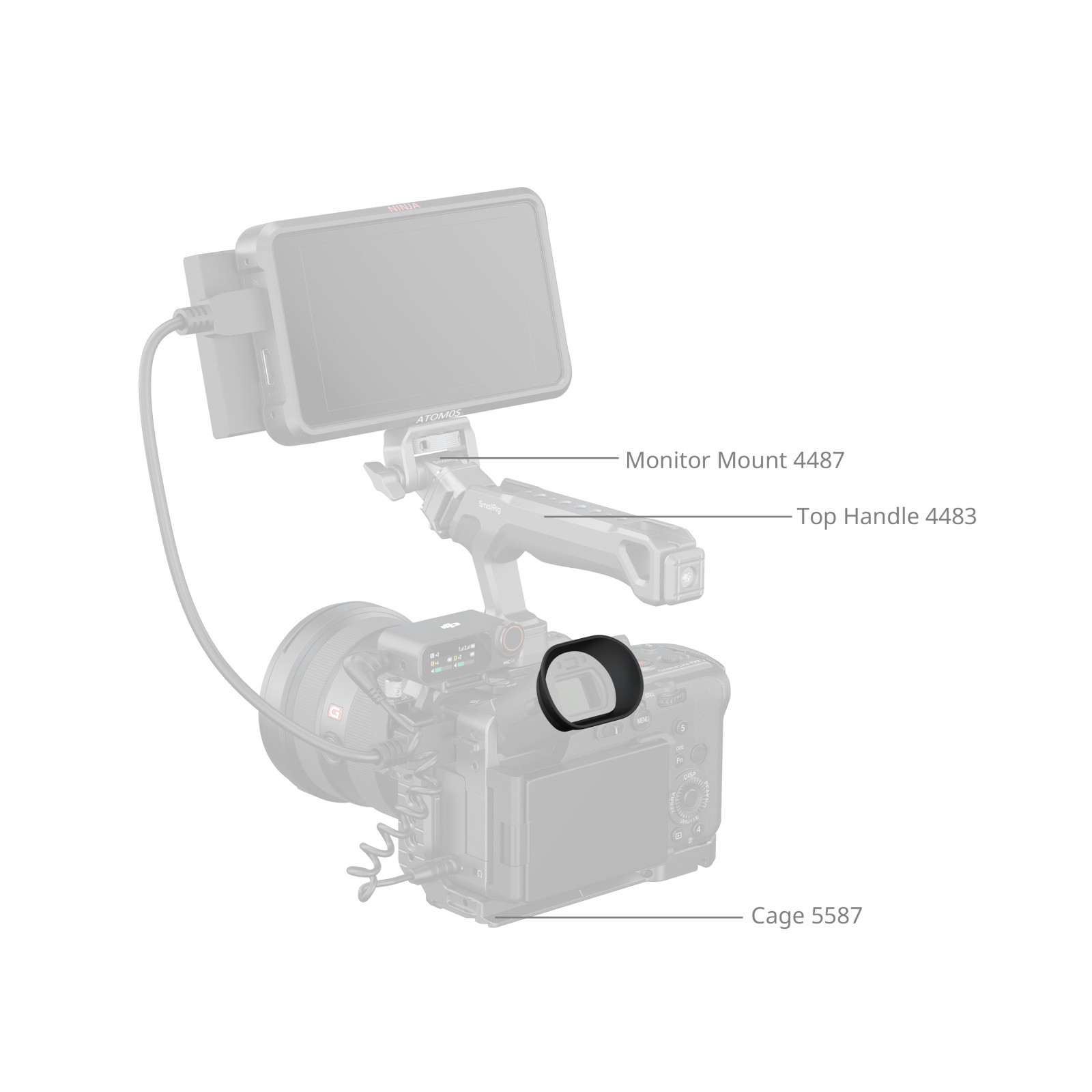 SmallRig Camera Viewfinder Eyecup for Sony FX2 5975