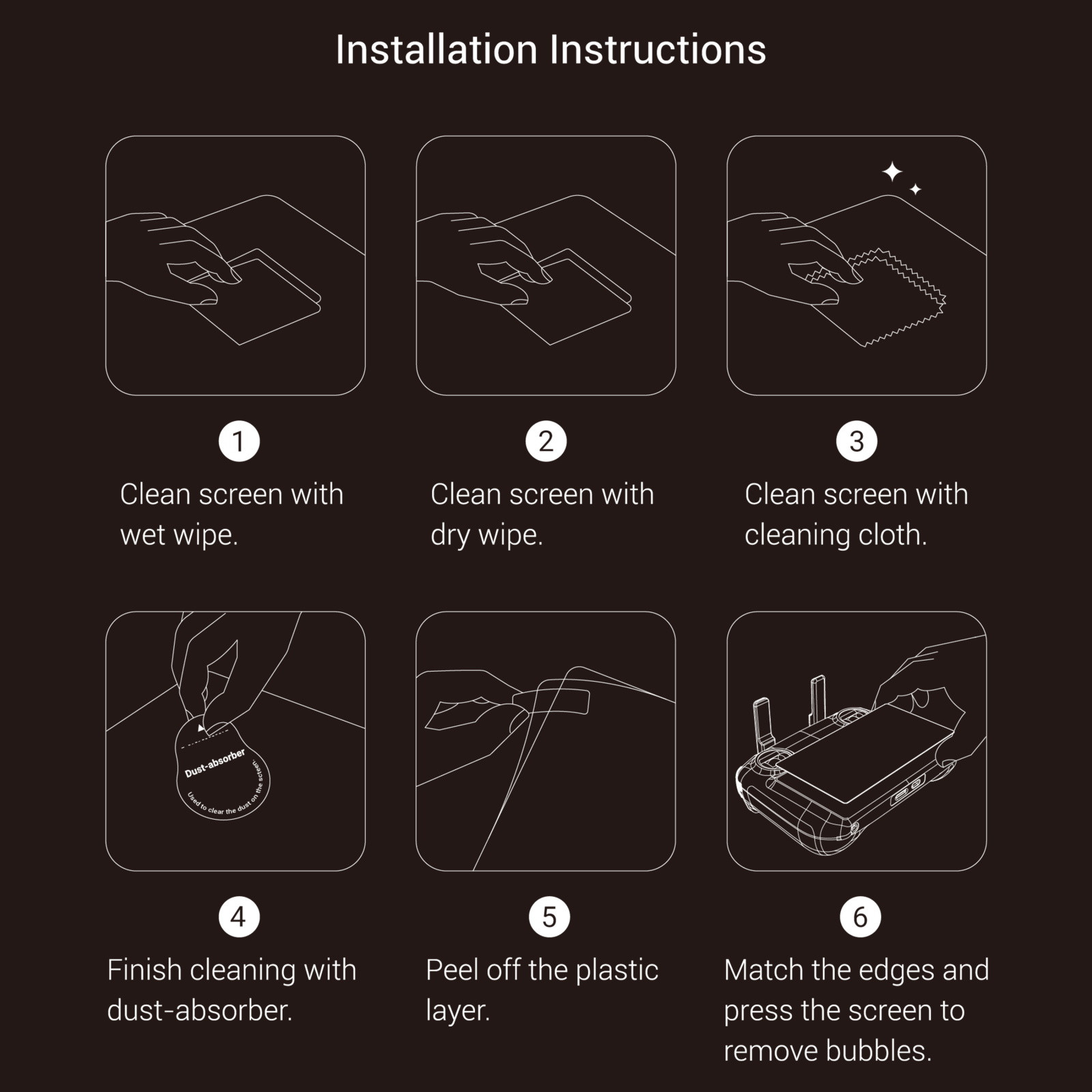 SmallRig HD Screen Protector for DJI RC / RC 2 5980