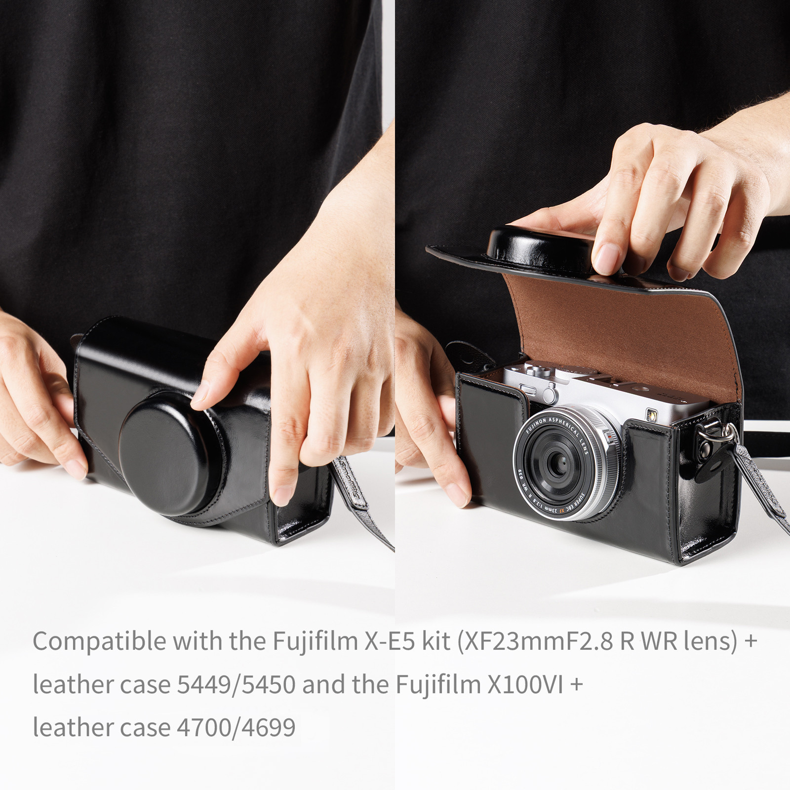 SmallRig Leather Storage Bag for FUJIFILM X-E5 / X100VI (Black) 5987