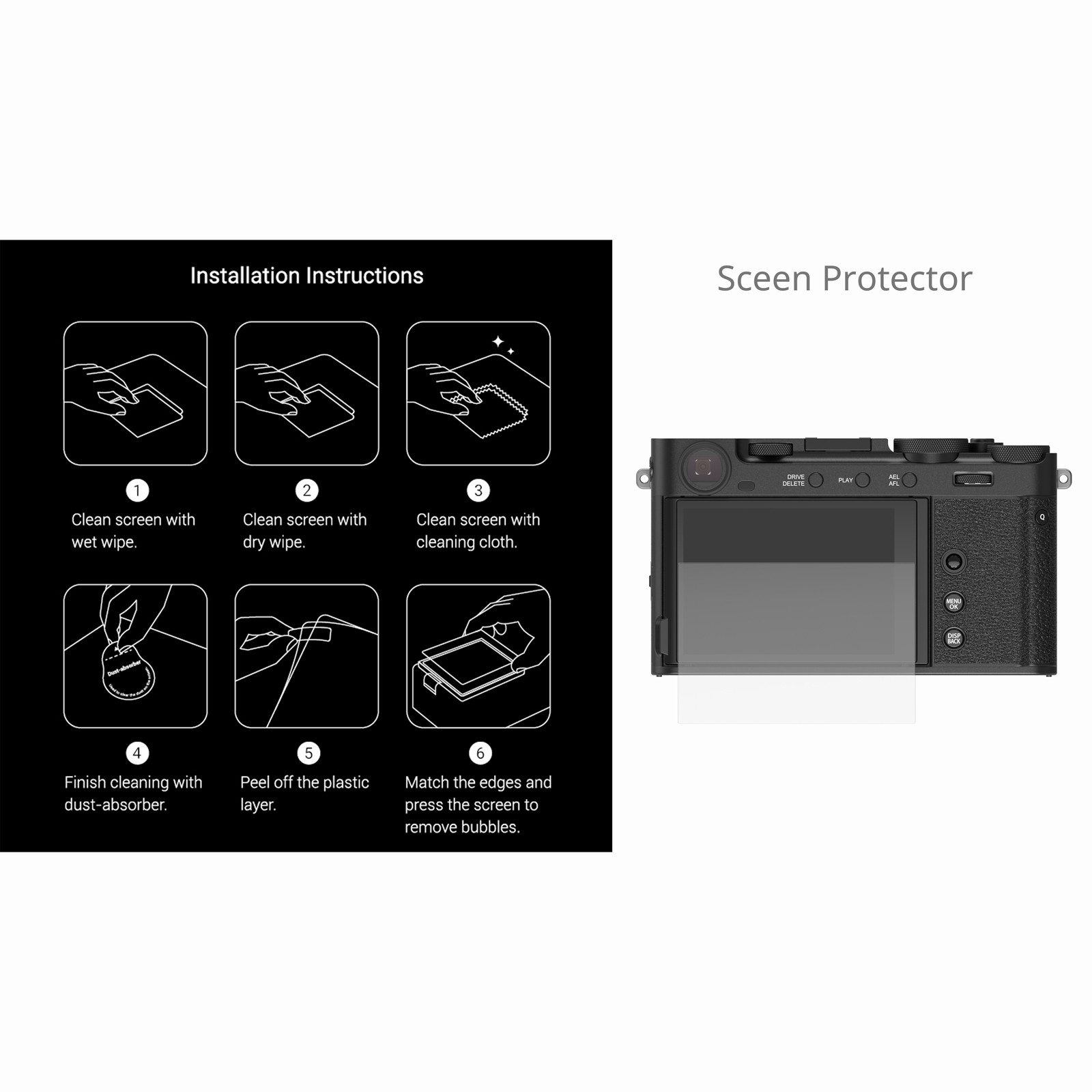SmallRig Screen Protector for FUJIFILM X-E5 5988