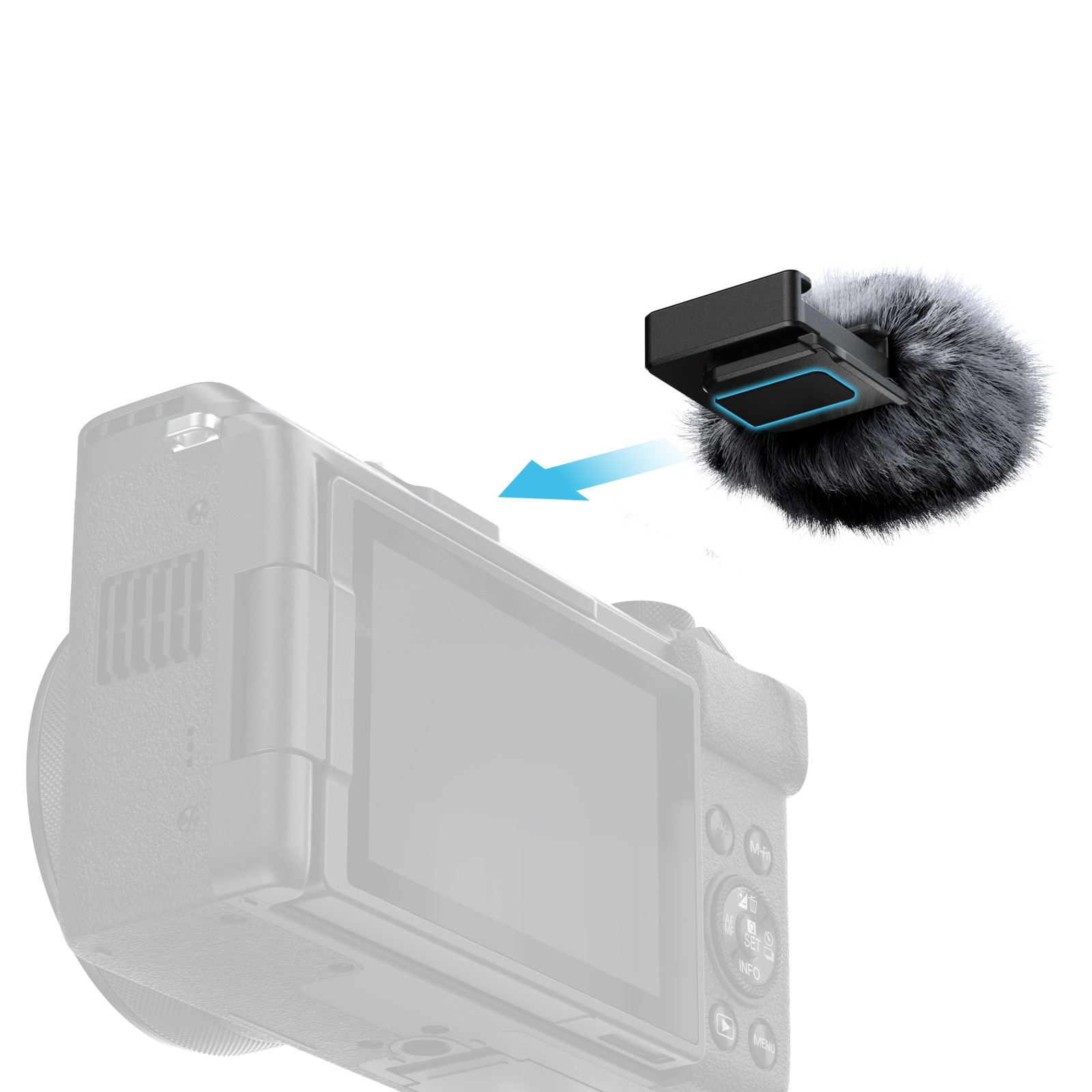 SmallRig Furry Windscreen for Canon PowerShot V1 5989