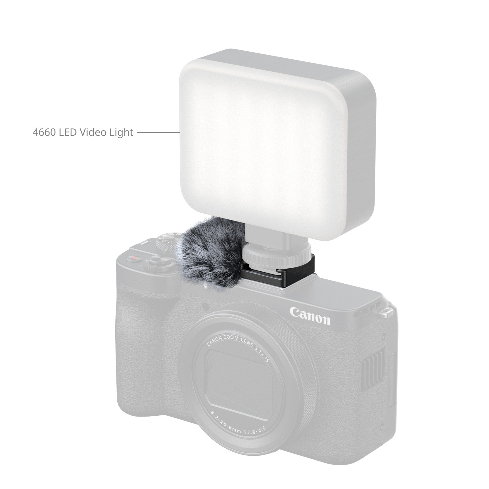 SmallRig Furry Windscreen for Canon PowerShot V1 5989