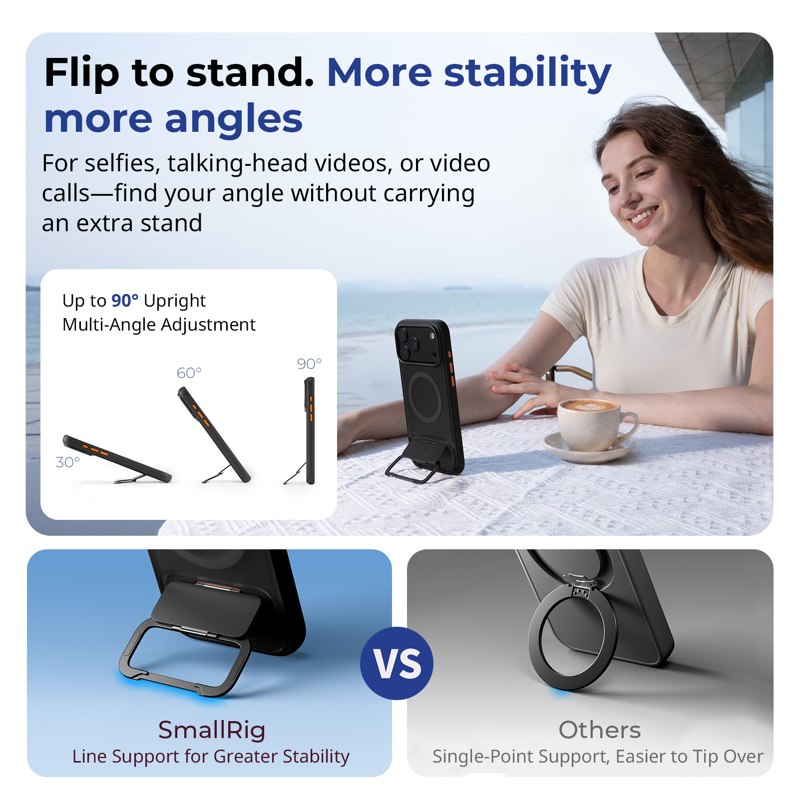 SmallRig FlipLoop Case for iPhone 18 Pro / 17 Pro (Aurora Black) 6588