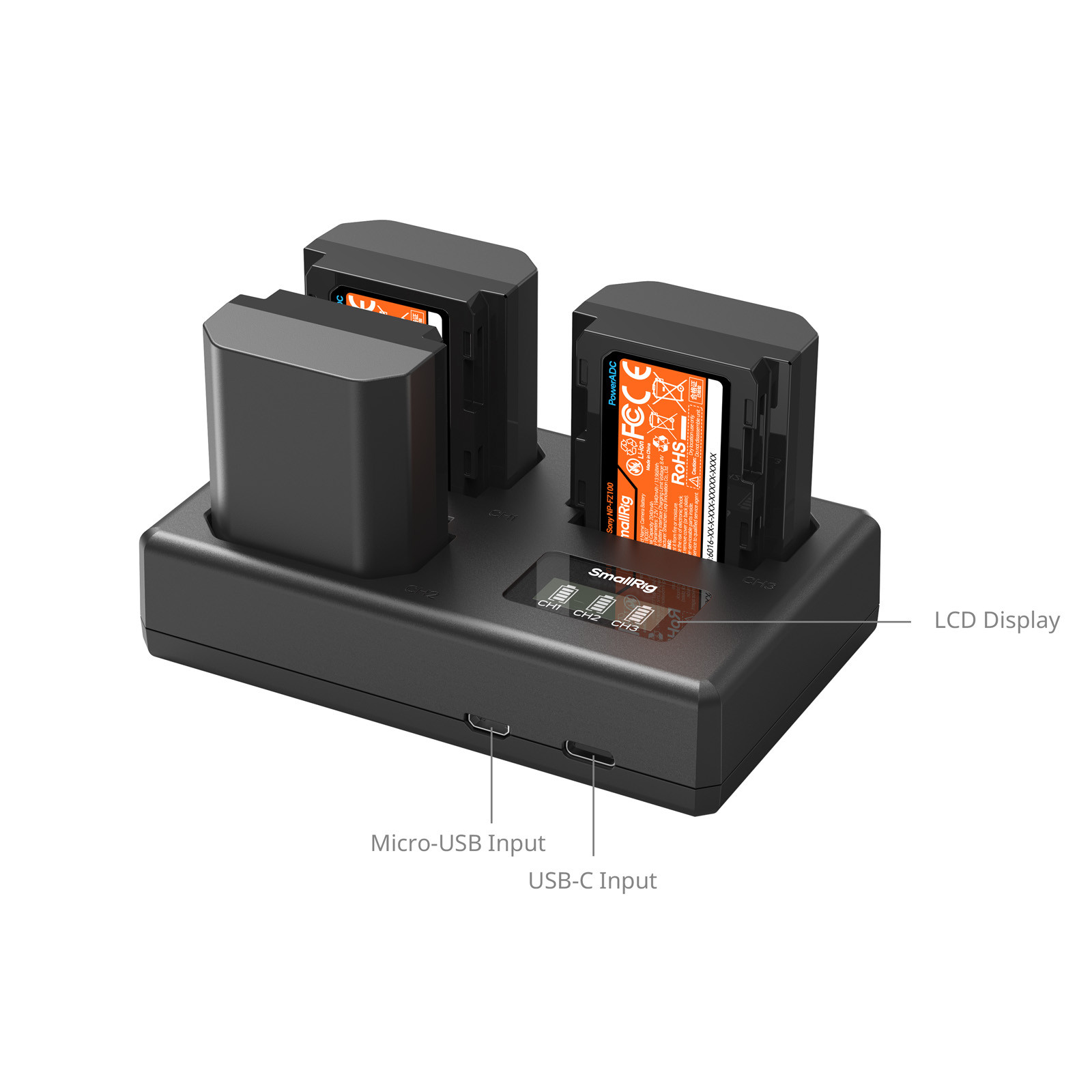 SmallRig Triple Camera Battery & Charger Kit for Sony NP-FZ100 6016