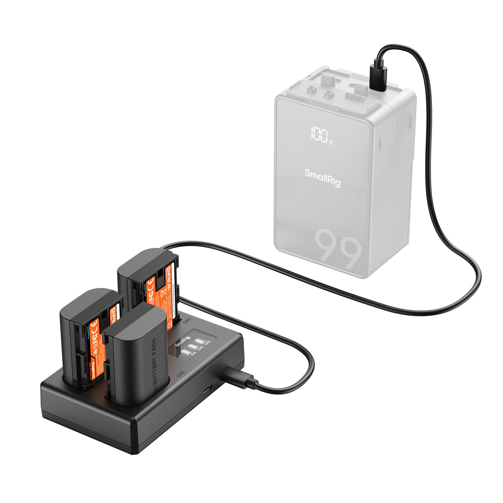 SmallRig Triple Camera Battery & Charger Kit for Canon LP-E6NH 6017