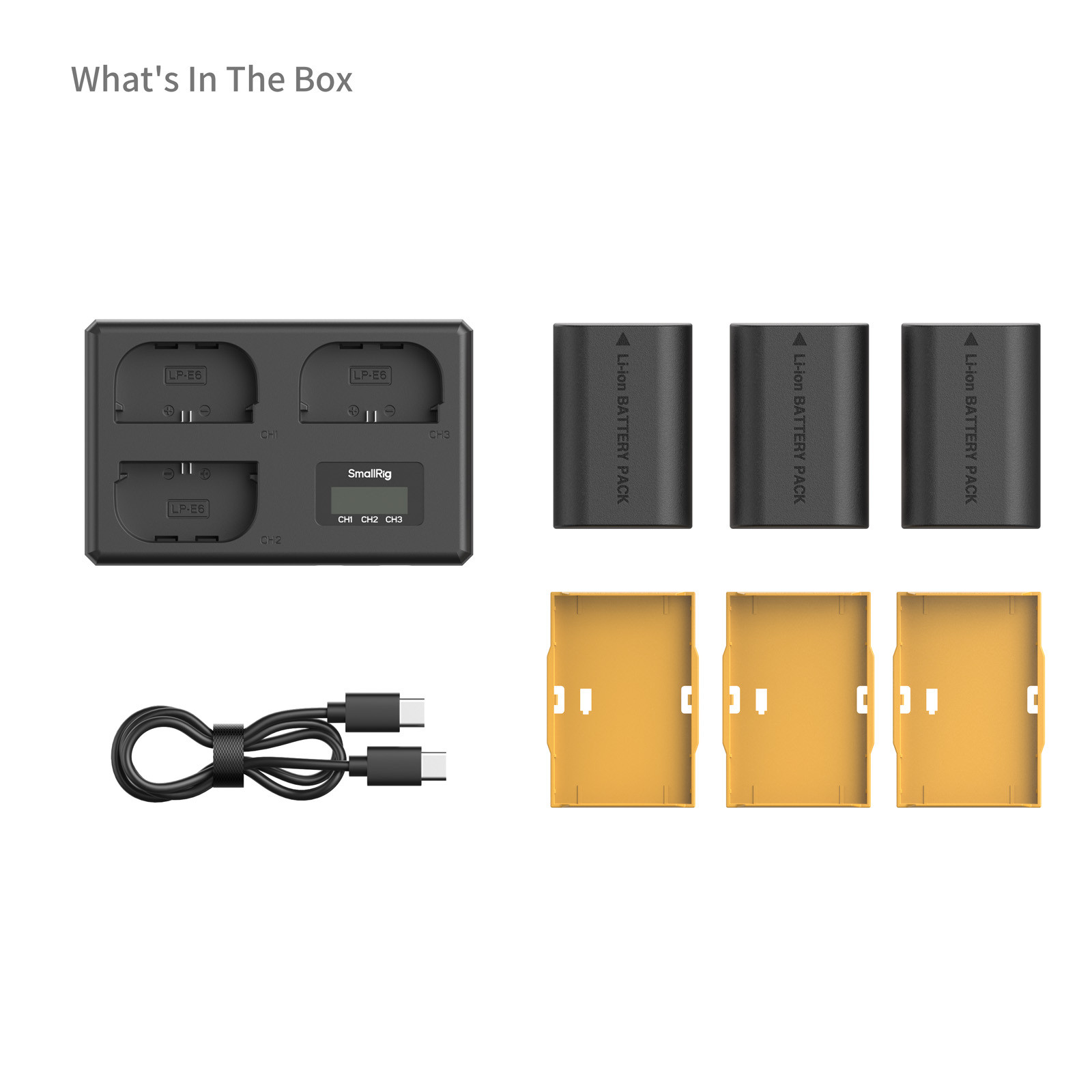 SmallRig Triple Camera Battery & Charger Kit for Canon LP-E6NH 6017