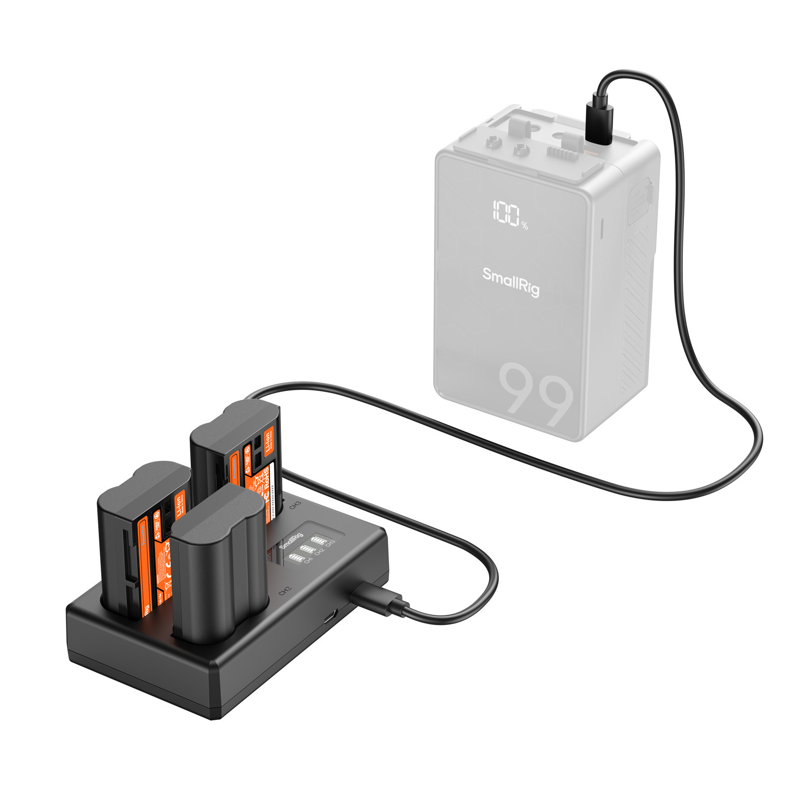 SmallRig Triple Camera Battery & Charger Kit for Nikon EN-EL15c 6018