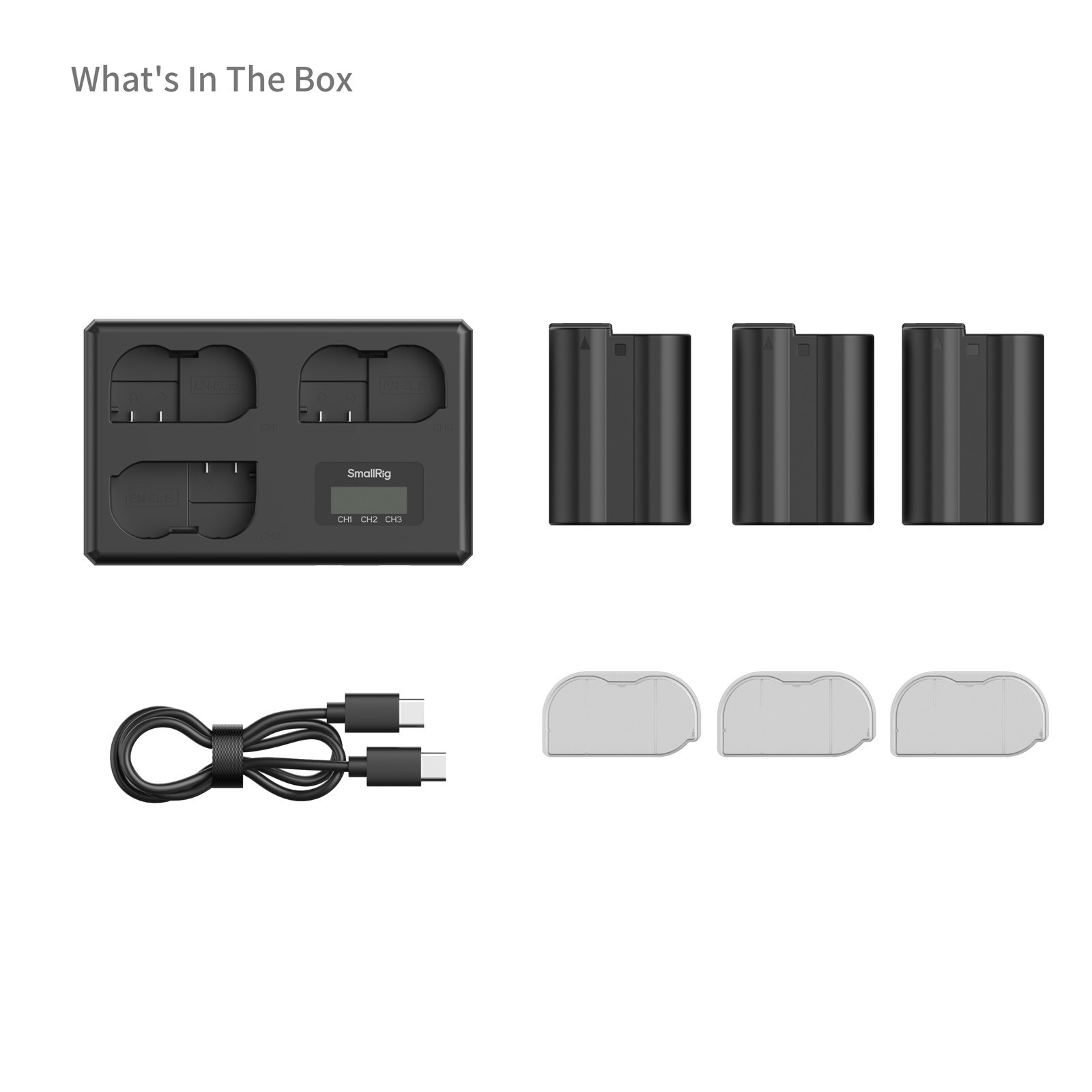 SmallRig Triple Camera Battery & Charger Kit for Nikon EN-EL15c 6018