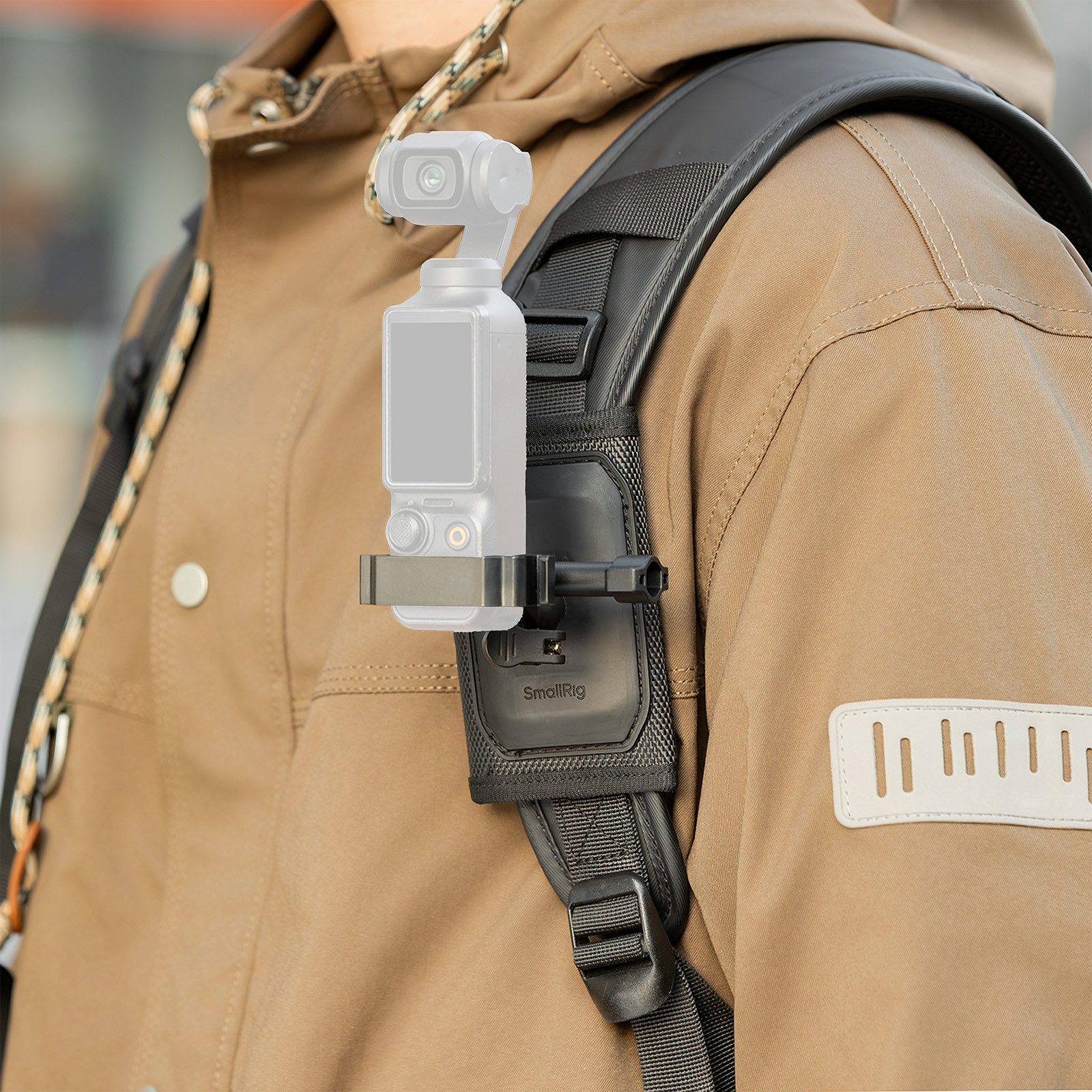 SmallRig Hook and Loop Backpack Strap Mount for DJI Osmo Pocket 4 / 3 6051