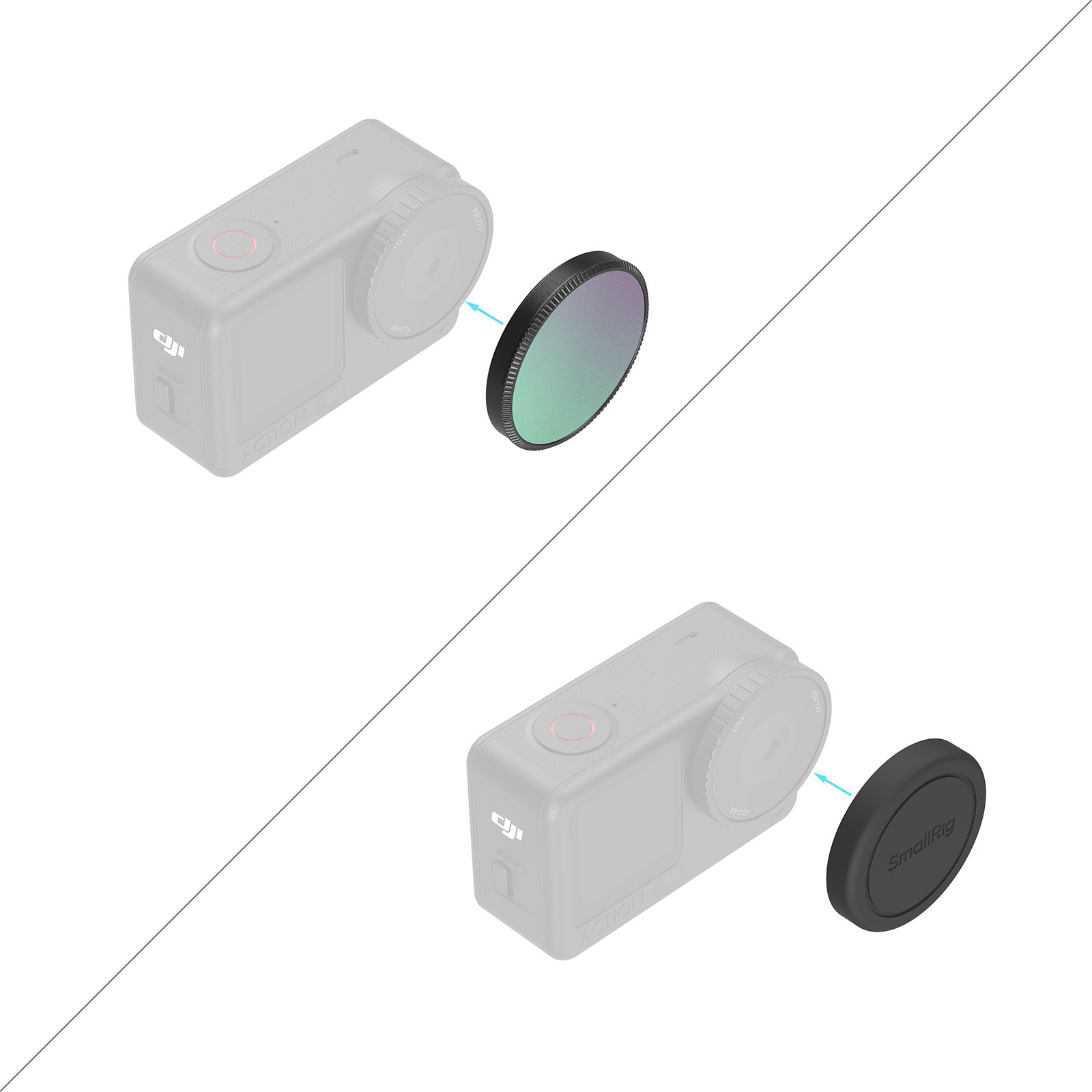 SmallRig 1/4 Effect Black Mist Filter for DJI Osmo Action 6 6086