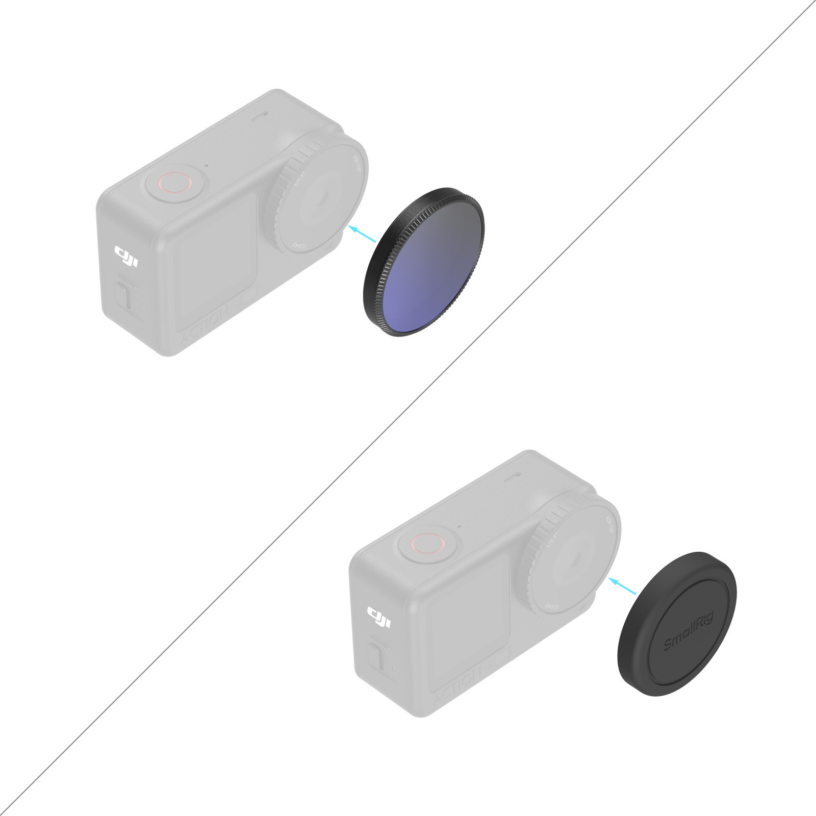 SmallRig 1/4 Effect Black Mist Filter for DJI Osmo Action 6 6086