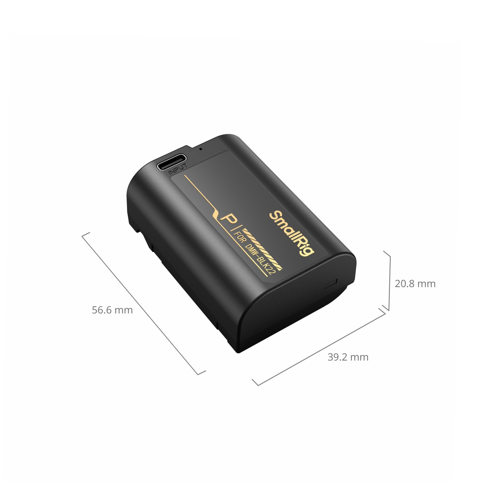 SmallRig Camera Battery with USB-C Charging for Panasonic LUMIX DMW-BLK22 6098