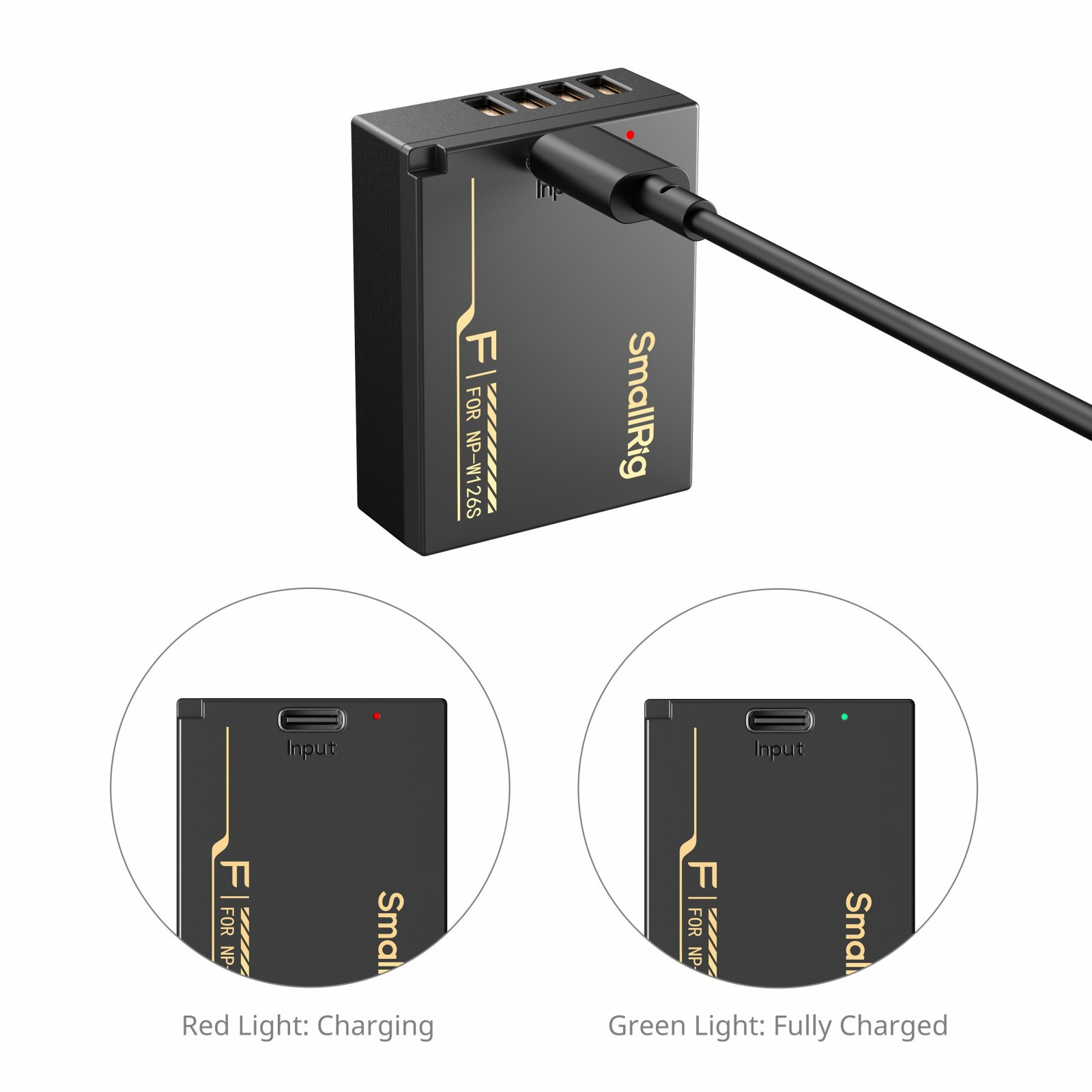 SmallRig Camera Battery with USB-C Charging for FUJIFILM NP-W126S 6099