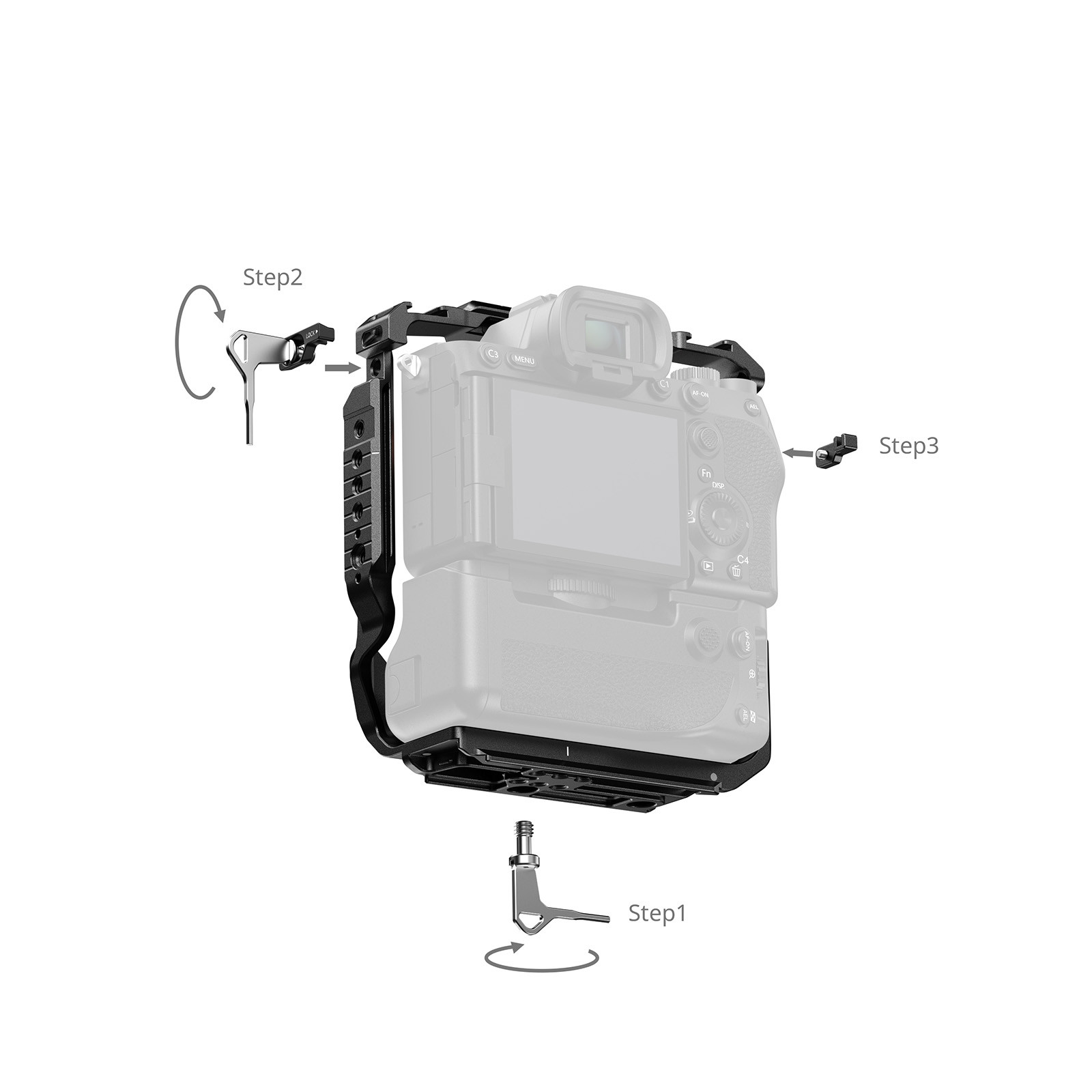 SmallRig Cage for Sony Alpha 7R V / 7 IV / 7S III / 1 / 7R IV / 7 V with Vertical Grip VG-C4EM 6114